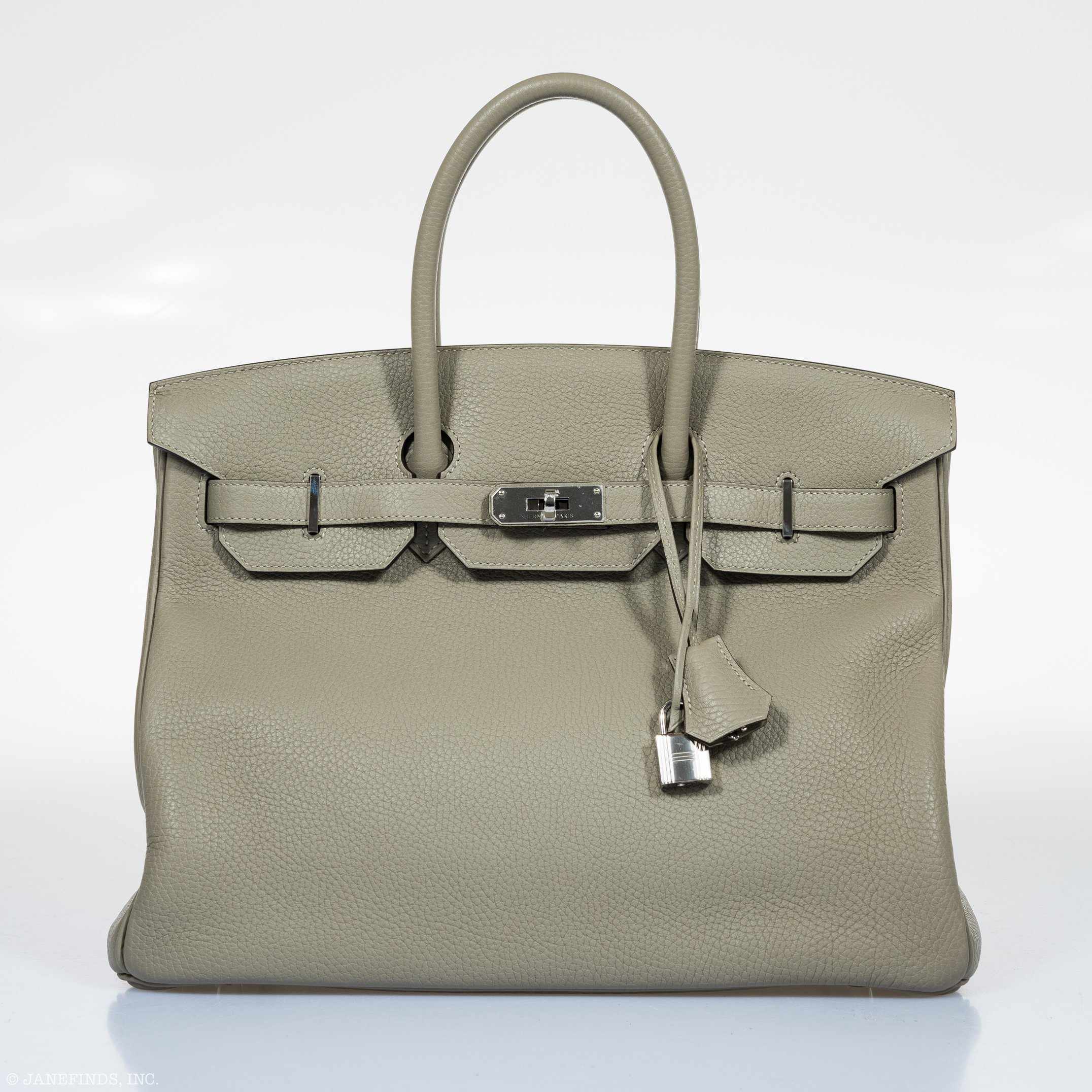 Hermès Birkin 35 Sage Clemence Palladium Hardware