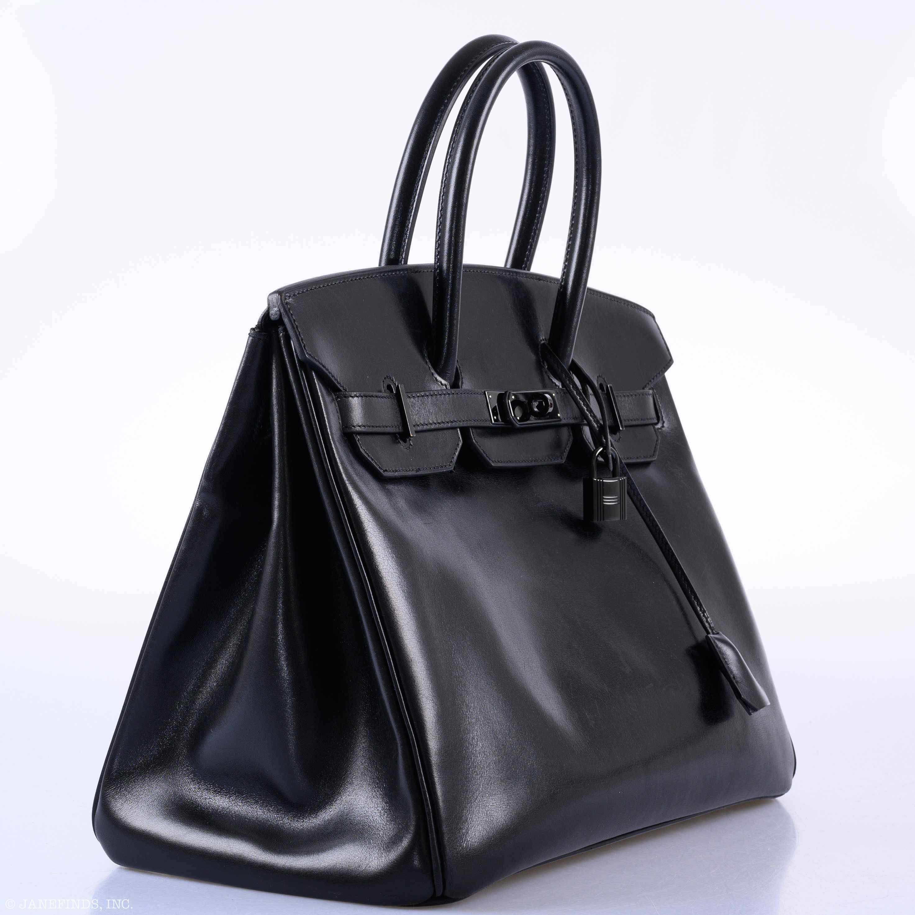 Hermès Birkin 35 So Black Noir Box Calf Black PVD Hardware