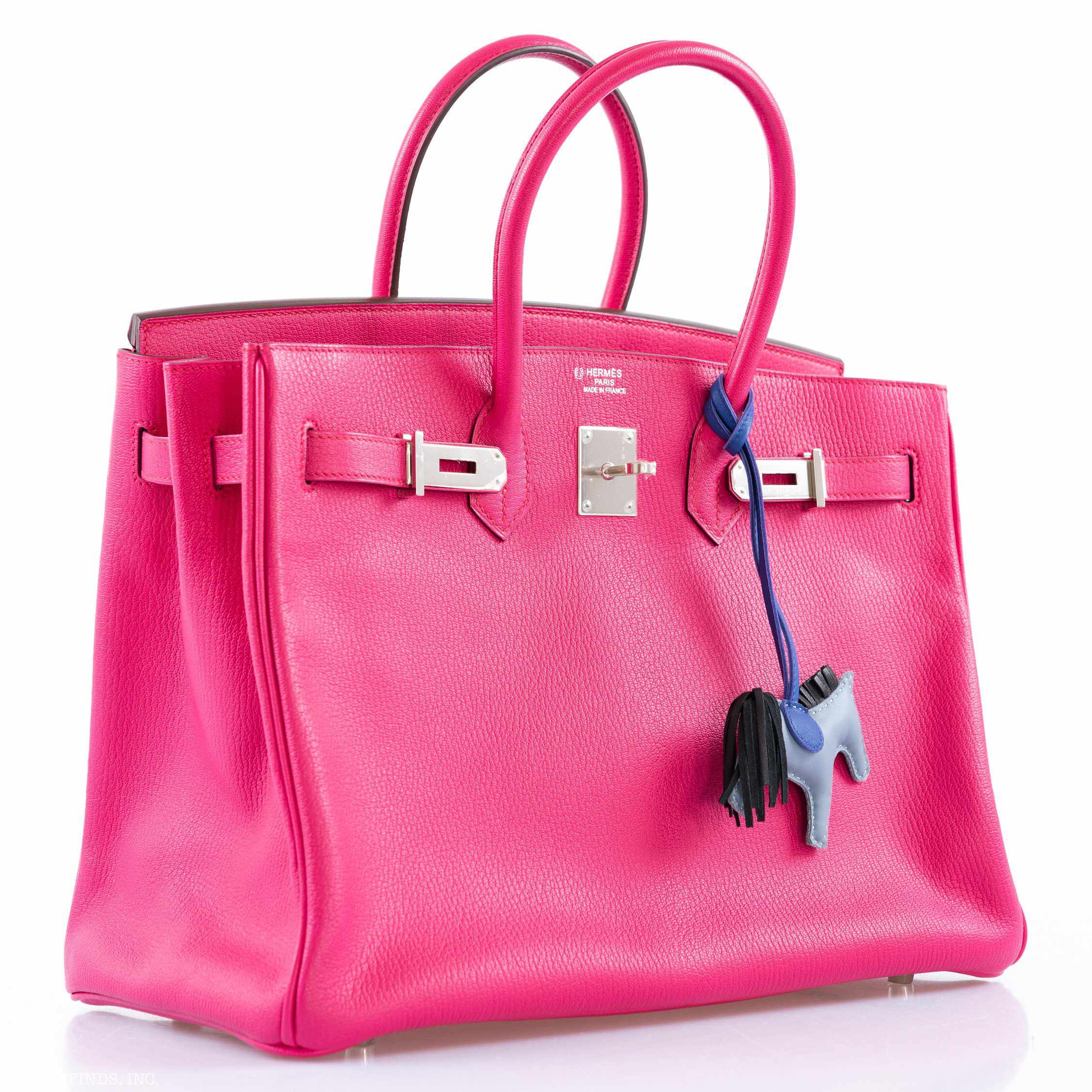 Hermès Birkin 35 Special Order Rose Tyrien Chevre Palladium Hardware with Extra Pocket