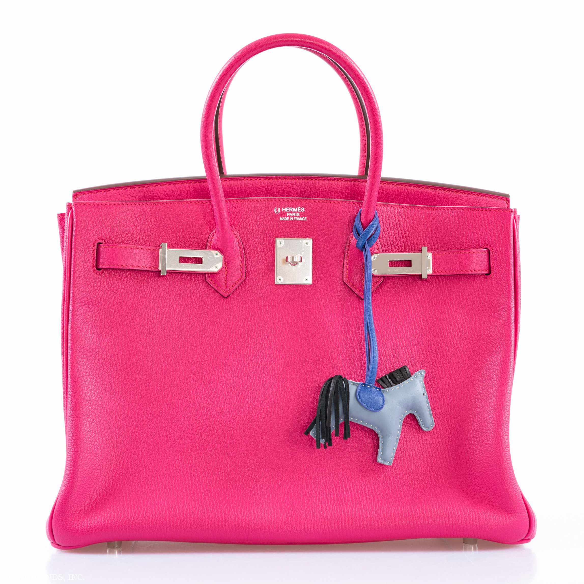 Hermès Birkin 35 Special Order Rose Tyrien Chevre Palladium Hardware with Extra Pocket