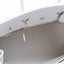 Hermès Birkin 35 "The Crane" White Toile Palladium Hardware * JaneFinds Custom Shop
