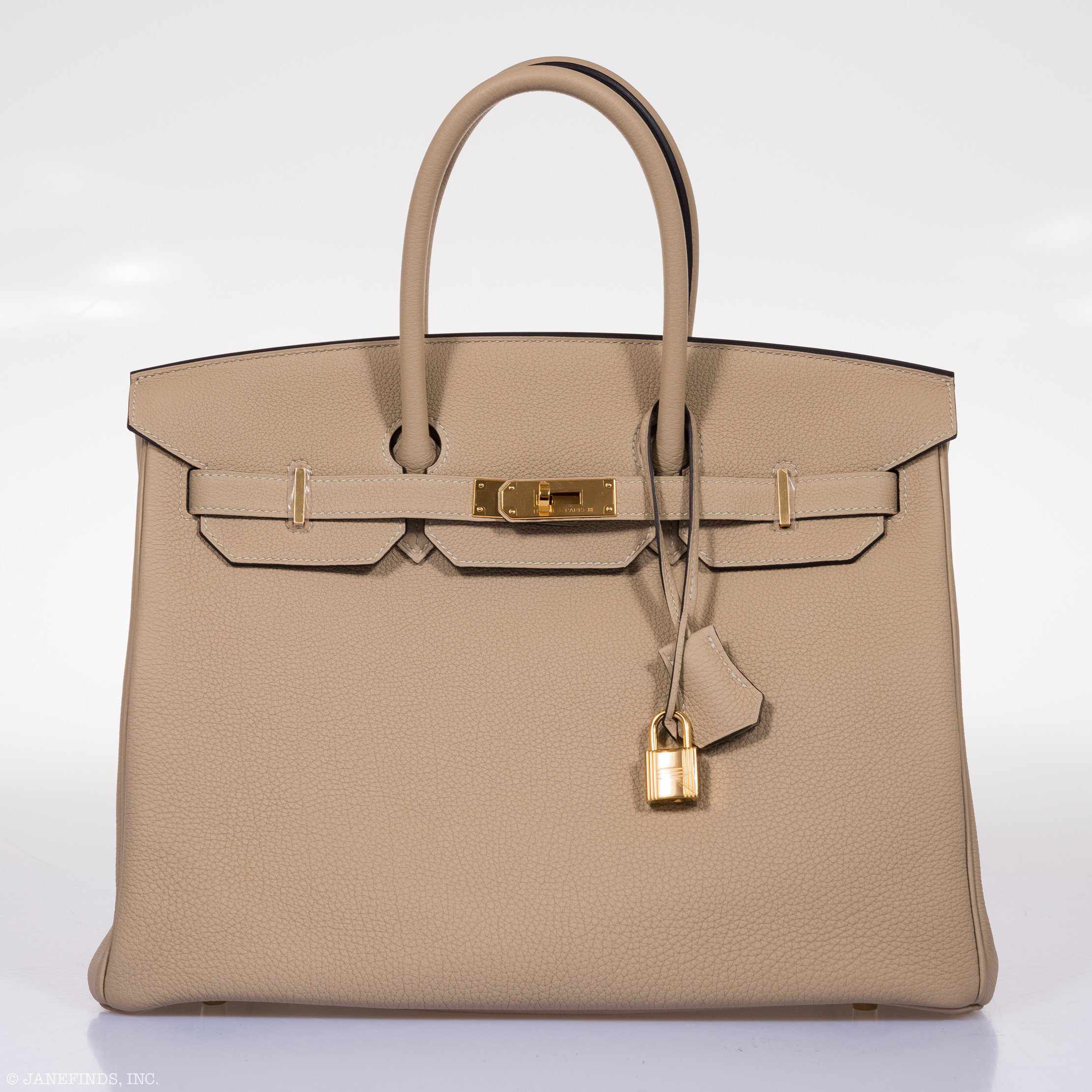 Hermès Birkin 35 Trench Togo Gold Hardware