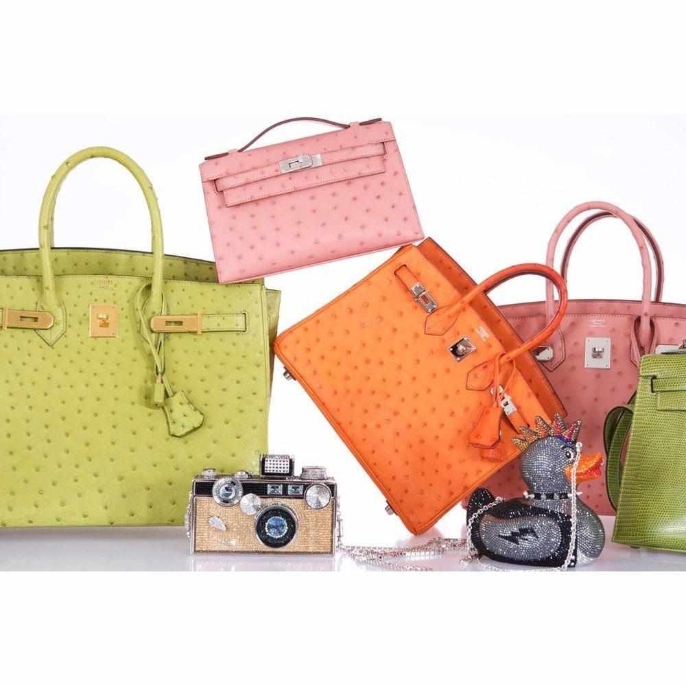 Hermès Birkin 35 Vert Anis Ostrich Gold Hardware