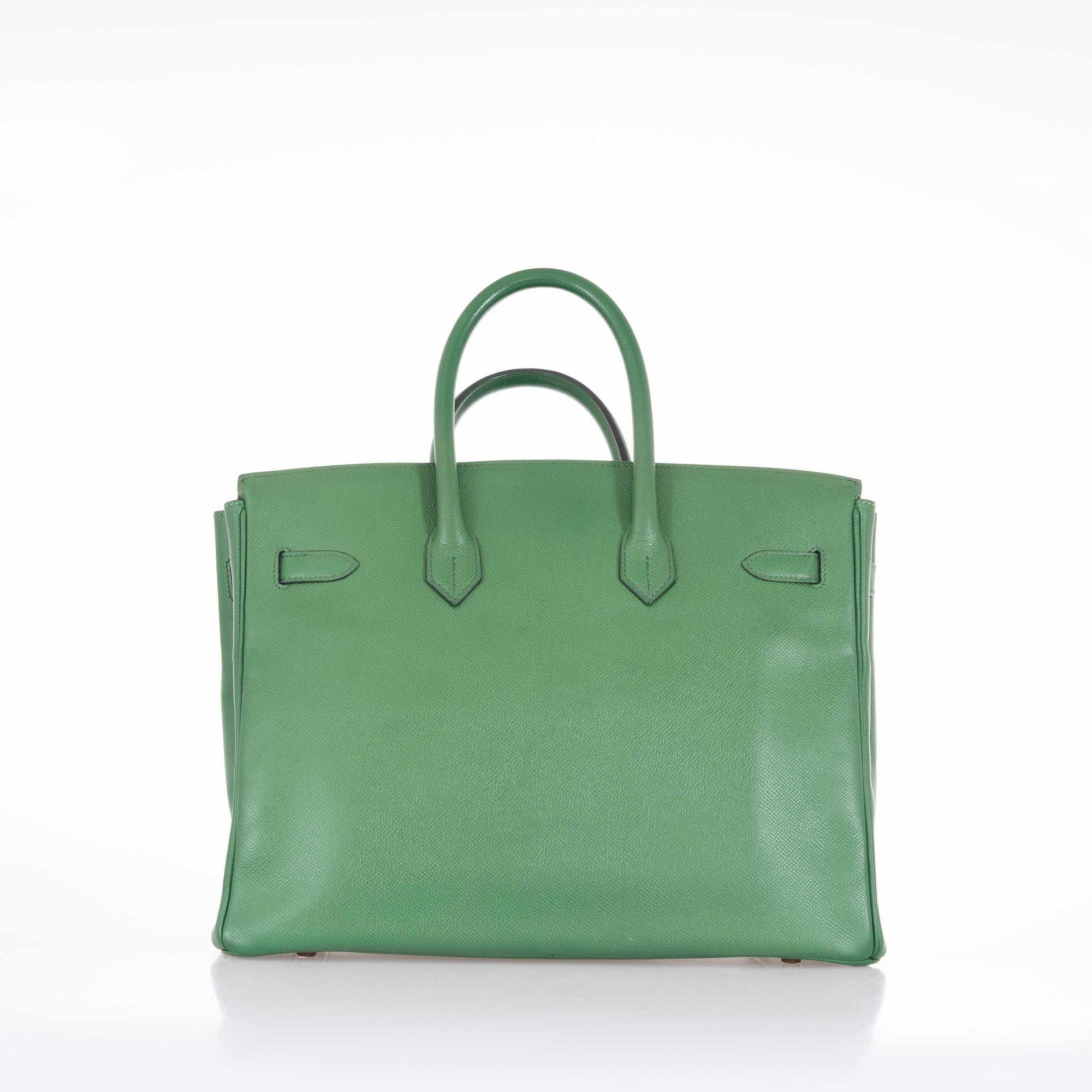 Hermès Birkin 35 Vert Pelouse Courchevel Gold Hardware