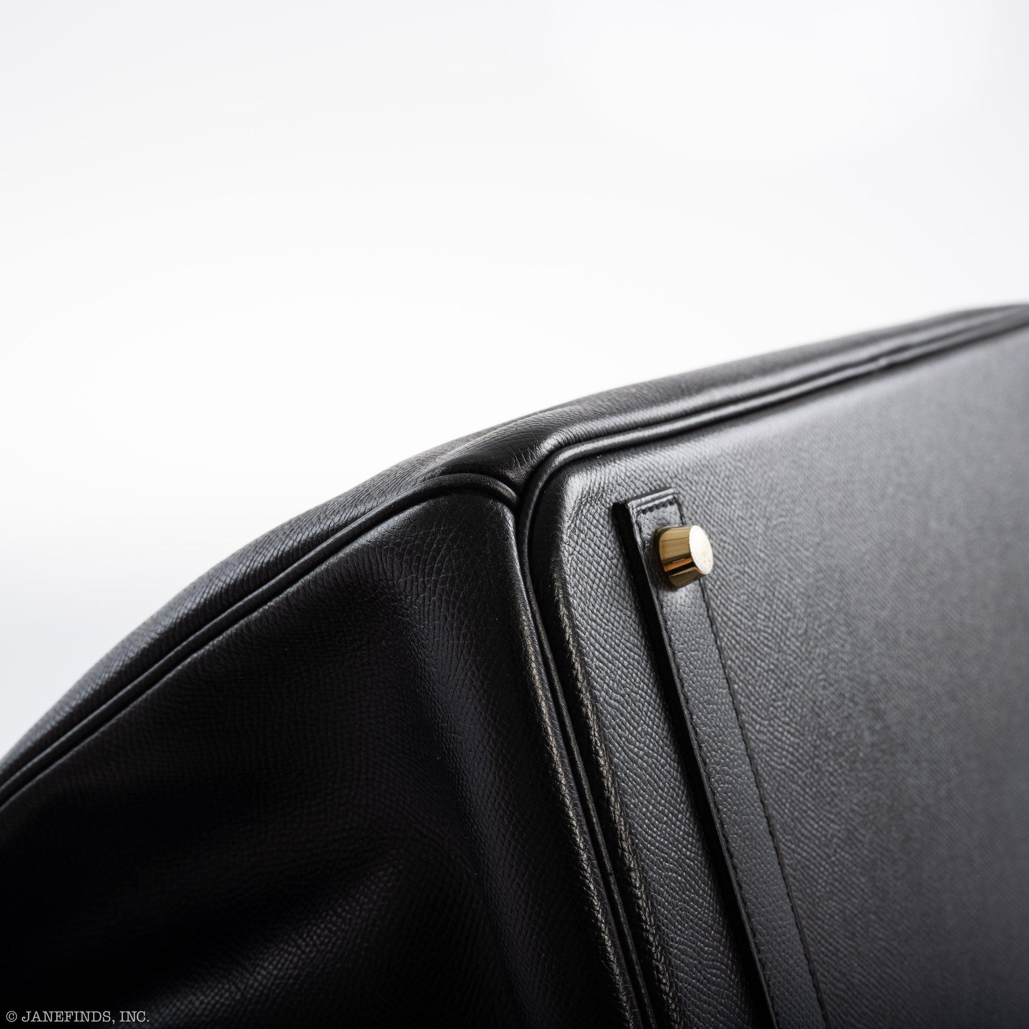 Hermès Birkin 40 Black Epsom Leather Gold Hardware - 2011, Square O