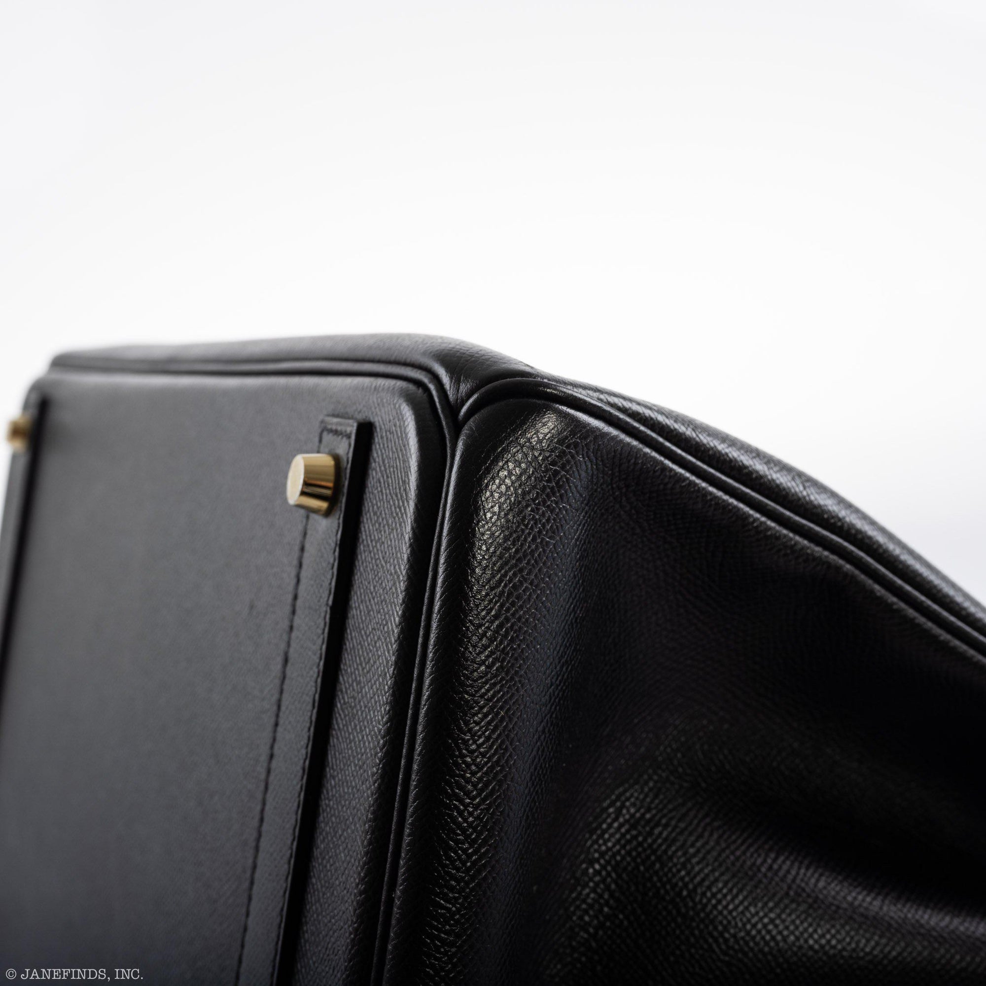 Hermès Birkin 40 Black Epsom Leather Gold Hardware - 2011, Square O