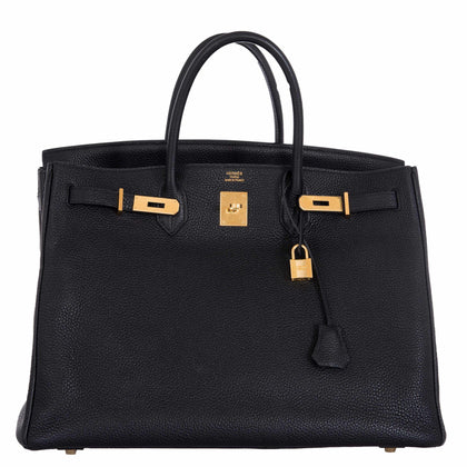 Hermès Birkin 40 Black Togo Gold Hardware - 2010, Square N – JaneFinds