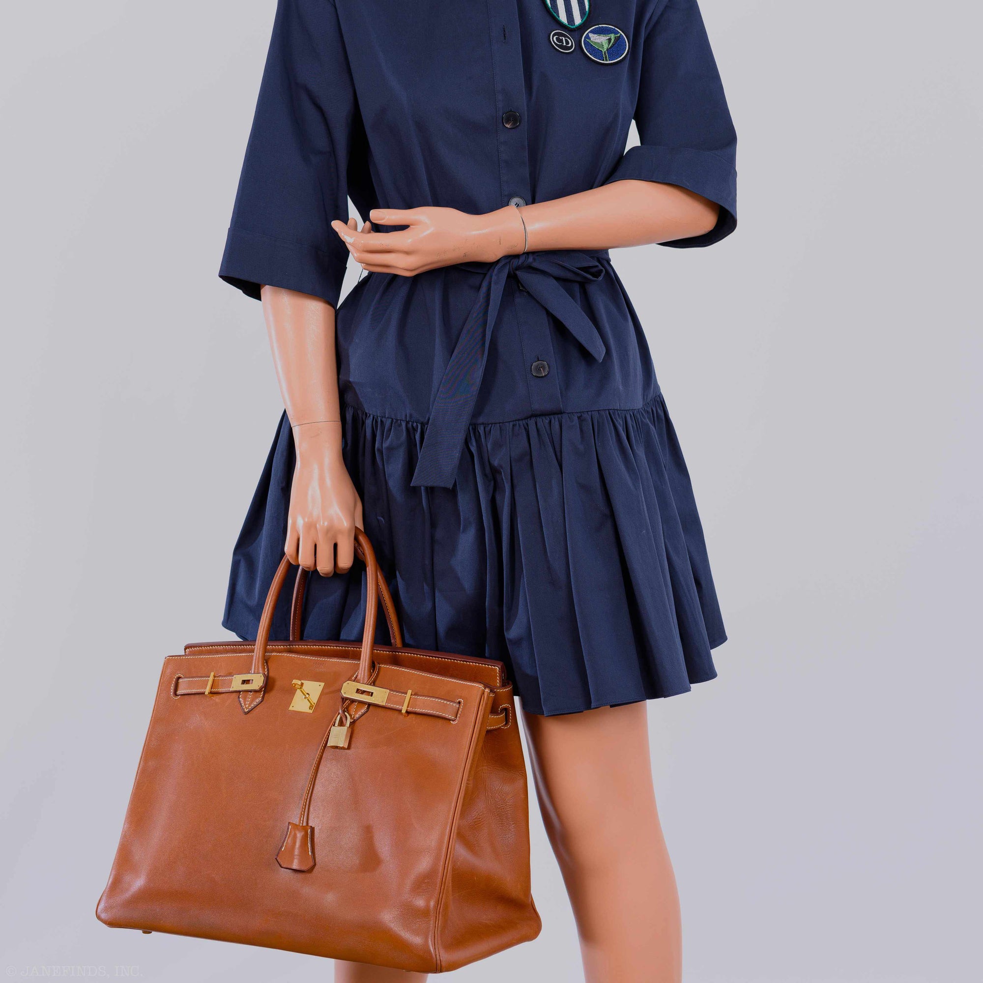Hermès Birkin 40 Fauve Barenia Leather Gold Hardware