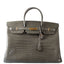 Hermès Birkin 40 Gris Tourterelle Shiny Porosus Crocodile Gold Hardware
