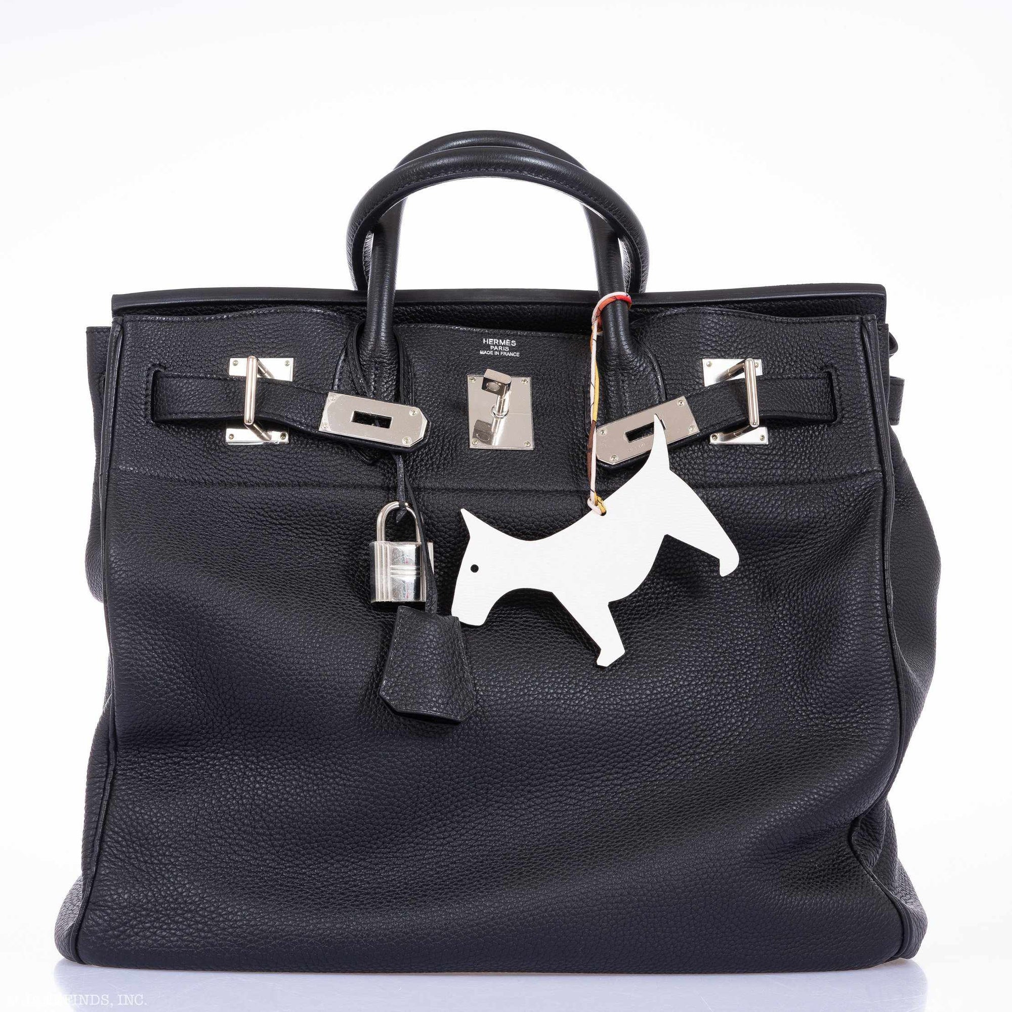 Hermès Birkin 40 HAC Black Clemence Palladium Hardware