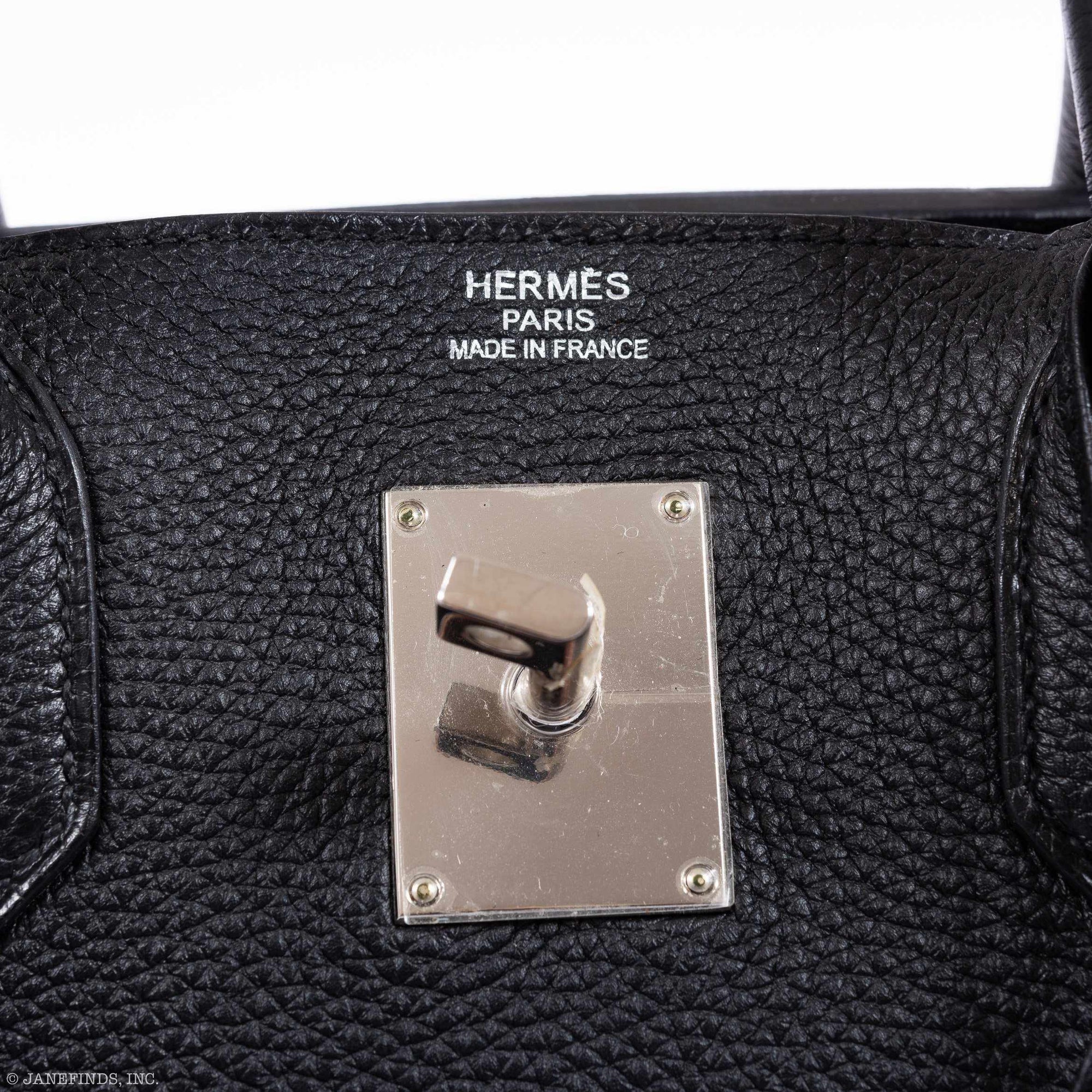 Hermès Birkin 40 HAC Black Clemence Palladium Hardware