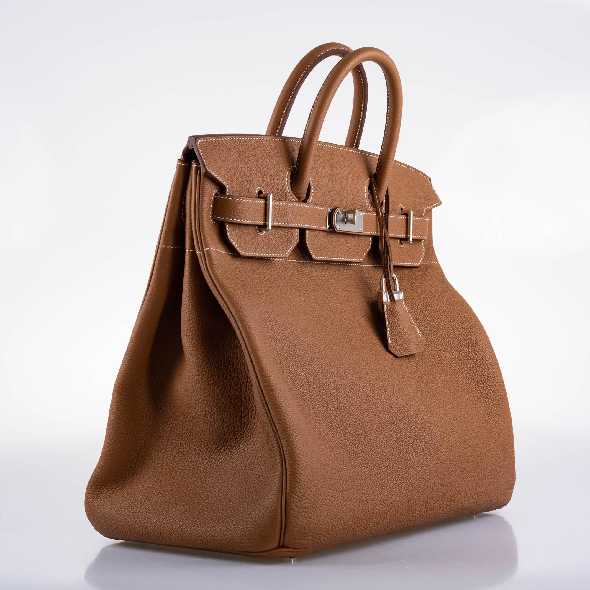 Hermès Birkin 40 HAC Gold Togo leather Palladium Hardware