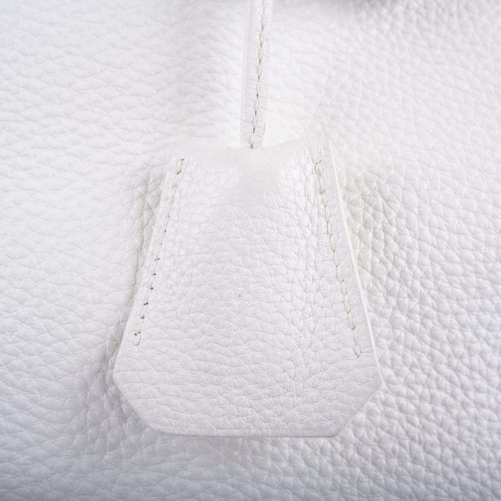 Hermès Birkin 40 HAC White Togo Palladium Hardware