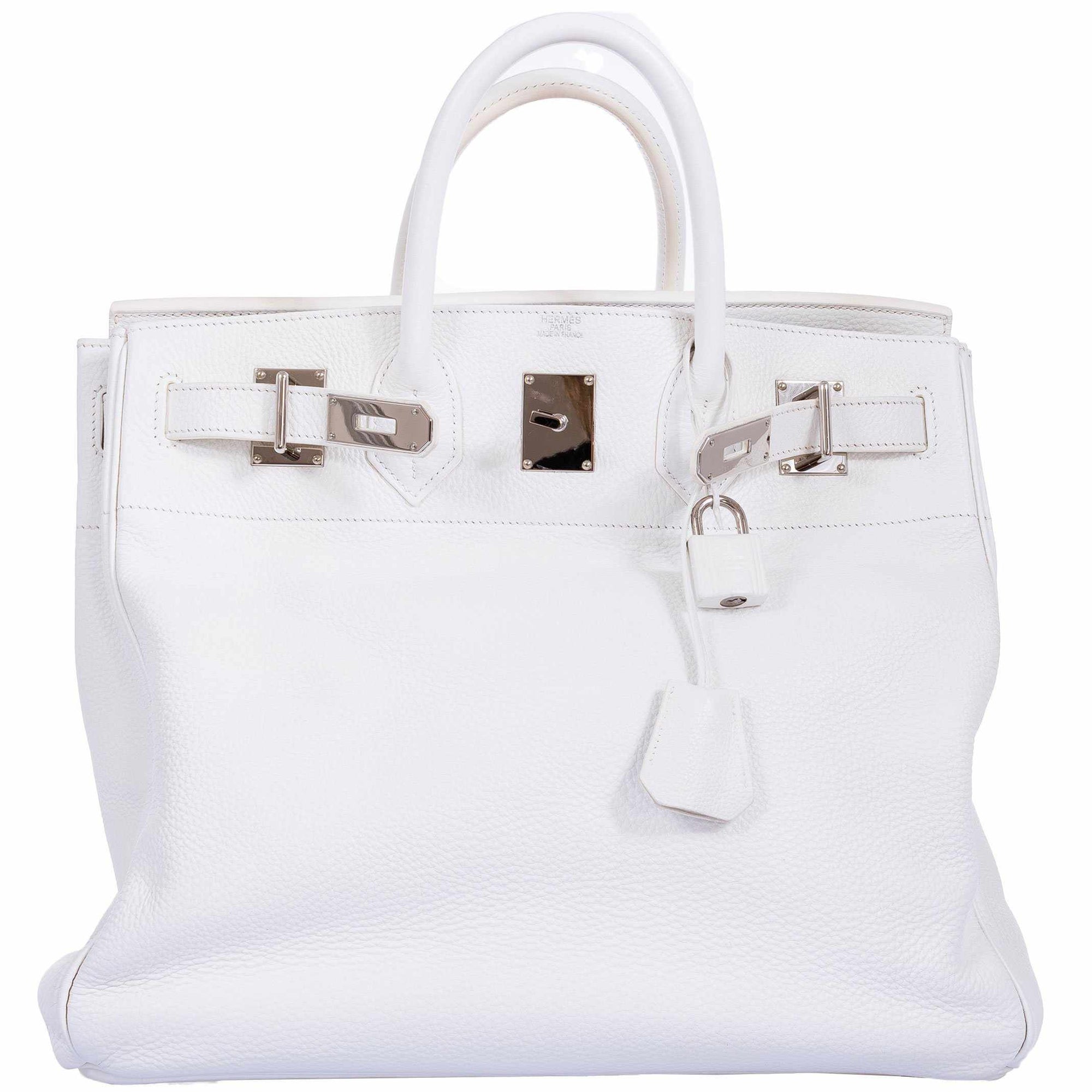 Hermès Birkin 40 HAC White Togo Palladium Hardware