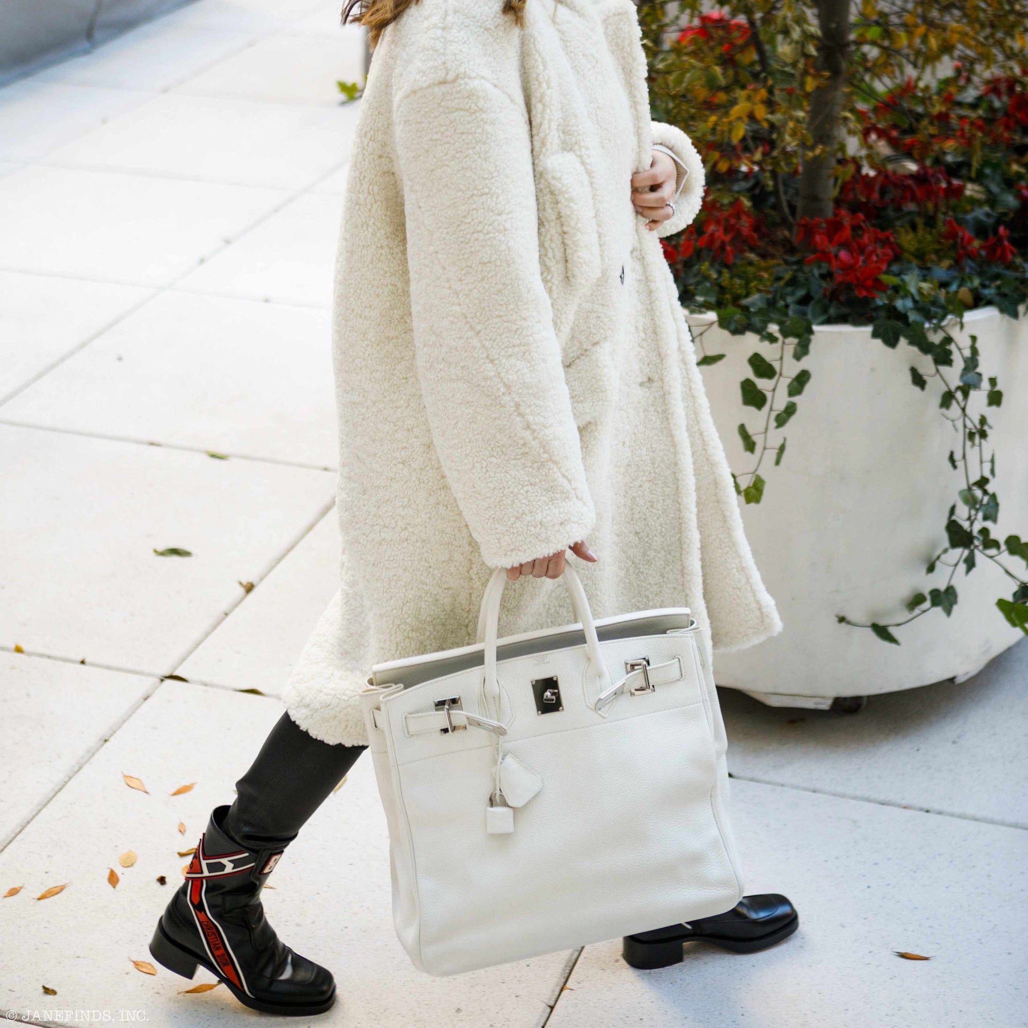 Hermès Birkin 40 HAC White Togo Palladium Hardware