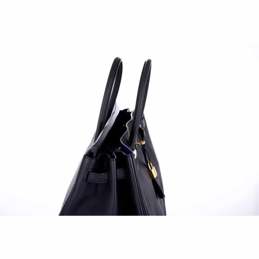 Hermès Birkin 40 HSS Black & Bleu Electric Togo Gold Hardware