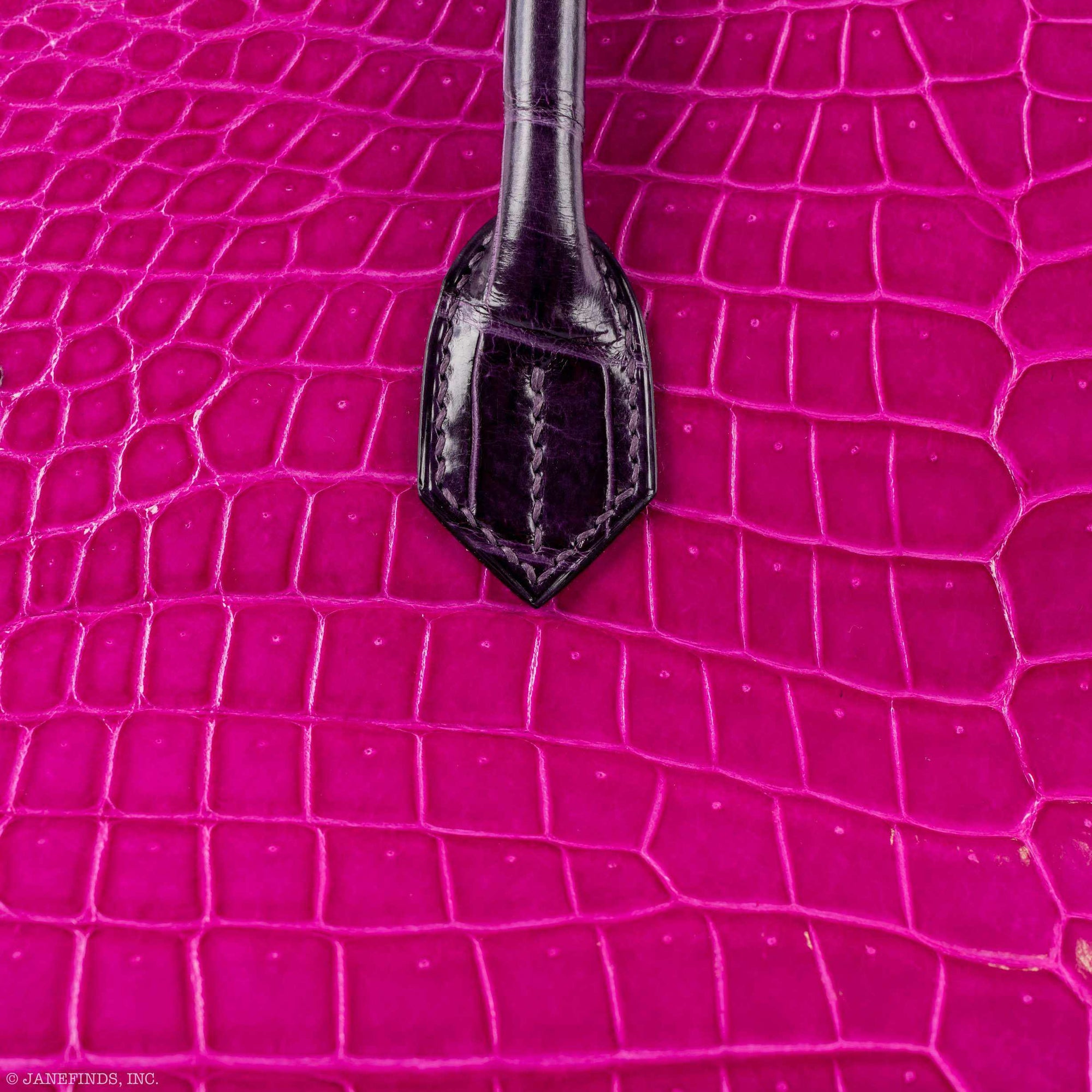 Hermès Birkin 40 HSS Bleu Electrique, Rose Scheherazade & Cassis Shiny Porosus Crocodile Palladium Hardware