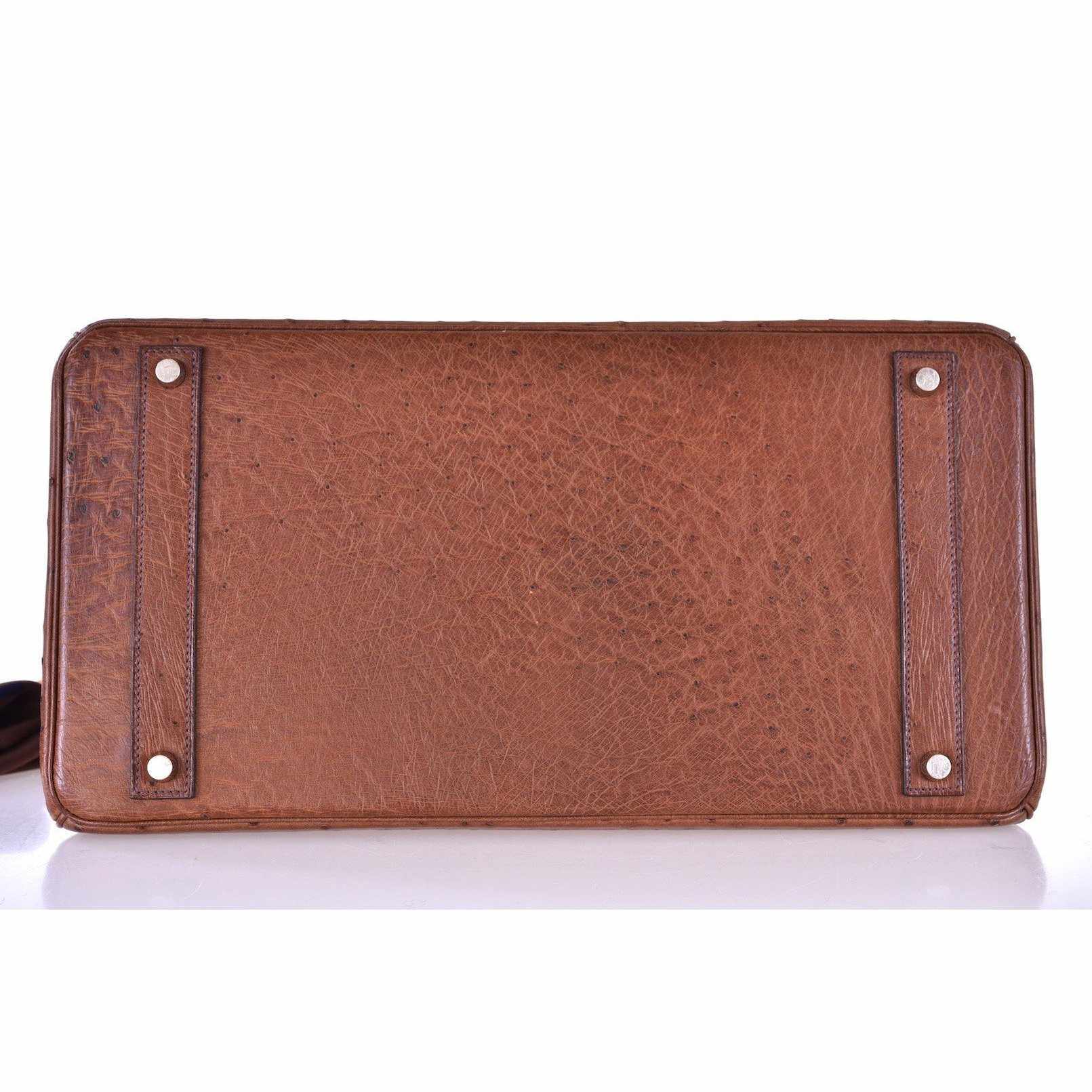 Hermès Birkin 40 Noisette Ostrich Palladium Hardware