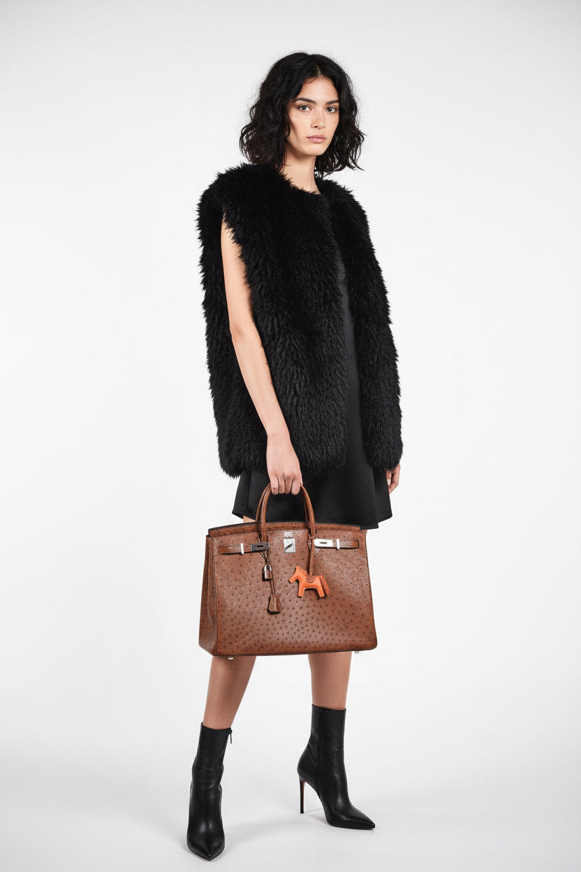 Hermès Birkin 40 Noisette Ostrich Palladium Hardware