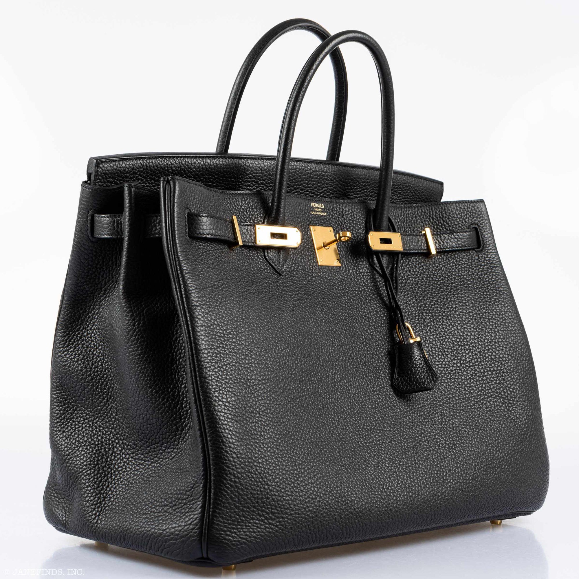 Hermès Birkin 40 Plomb Clemence Gold Hardware - 2017