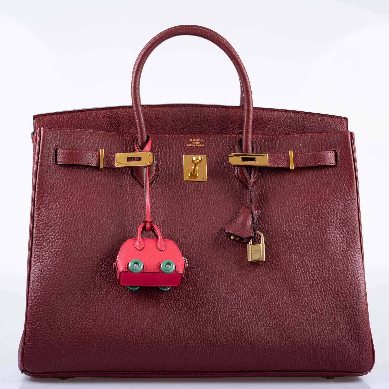 Hermès Birkin 40 Rouge H Vachette Fjord with Gold Hardware