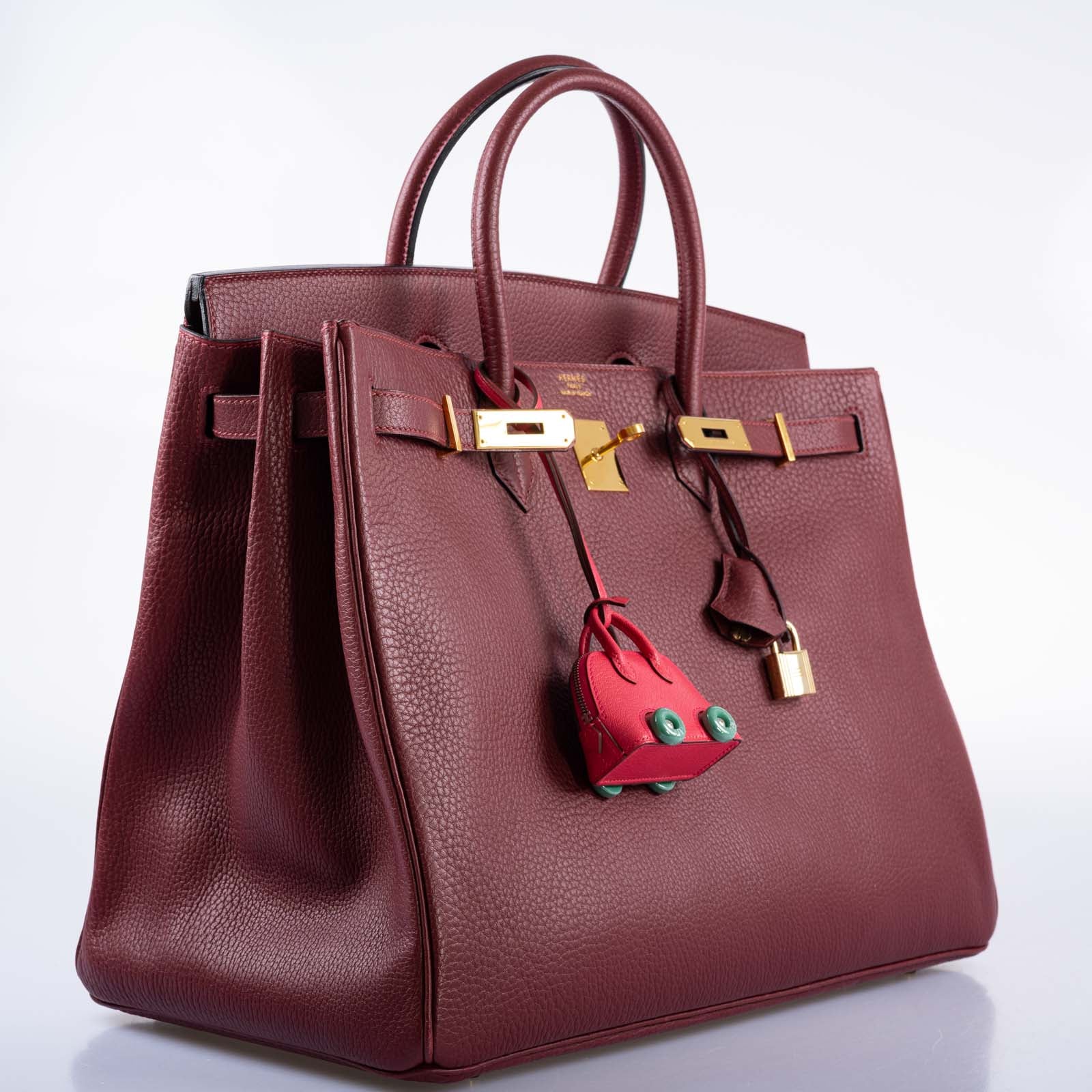 Hermès Birkin 40 Rouge H Vachette Fjord with Gold Hardware