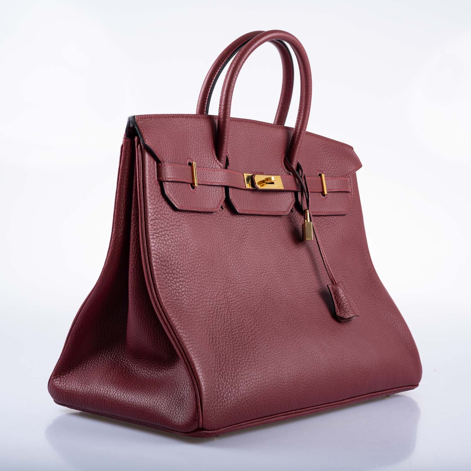 Hermès Birkin 40 Rouge H Vachette Fjord with Gold Hardware