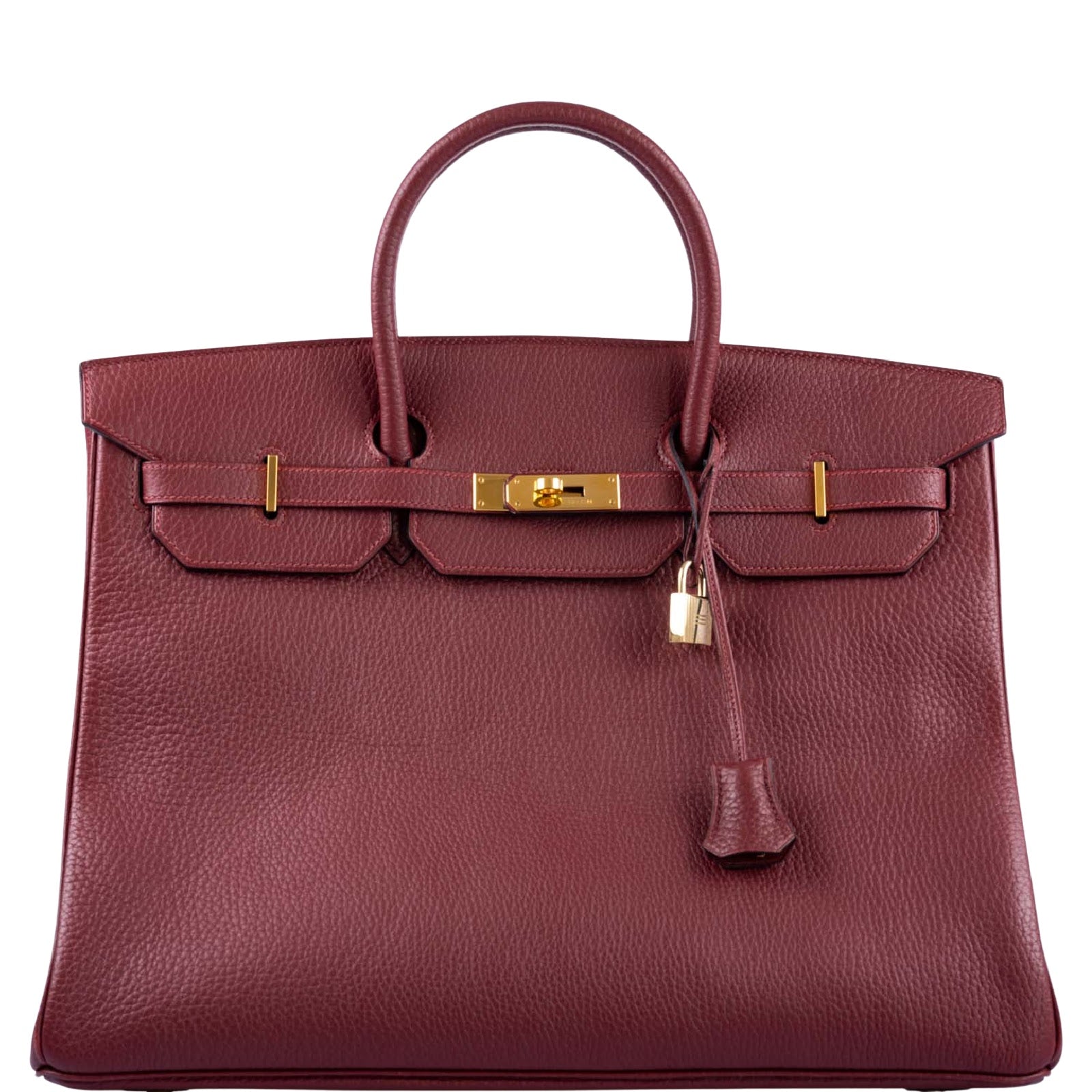 Hermès Birkin 40 Rouge H Vachette Fjord with Gold Hardware