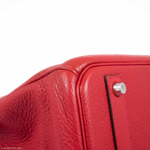 Hermès Birkin 40 Rouge Vif Togo Palladium Hardware