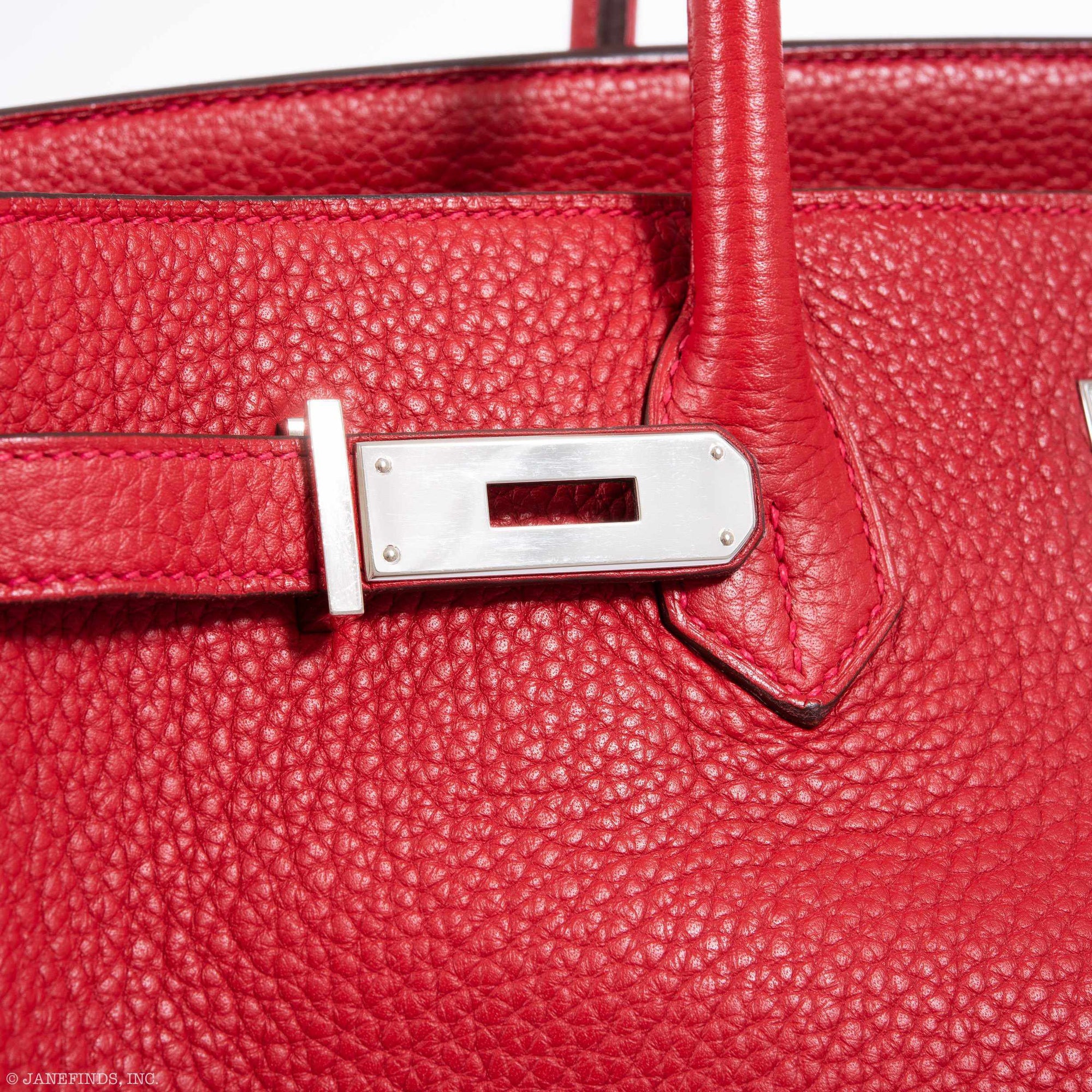 Hermès Birkin 40 Rouge Vif Togo Palladium Hardware