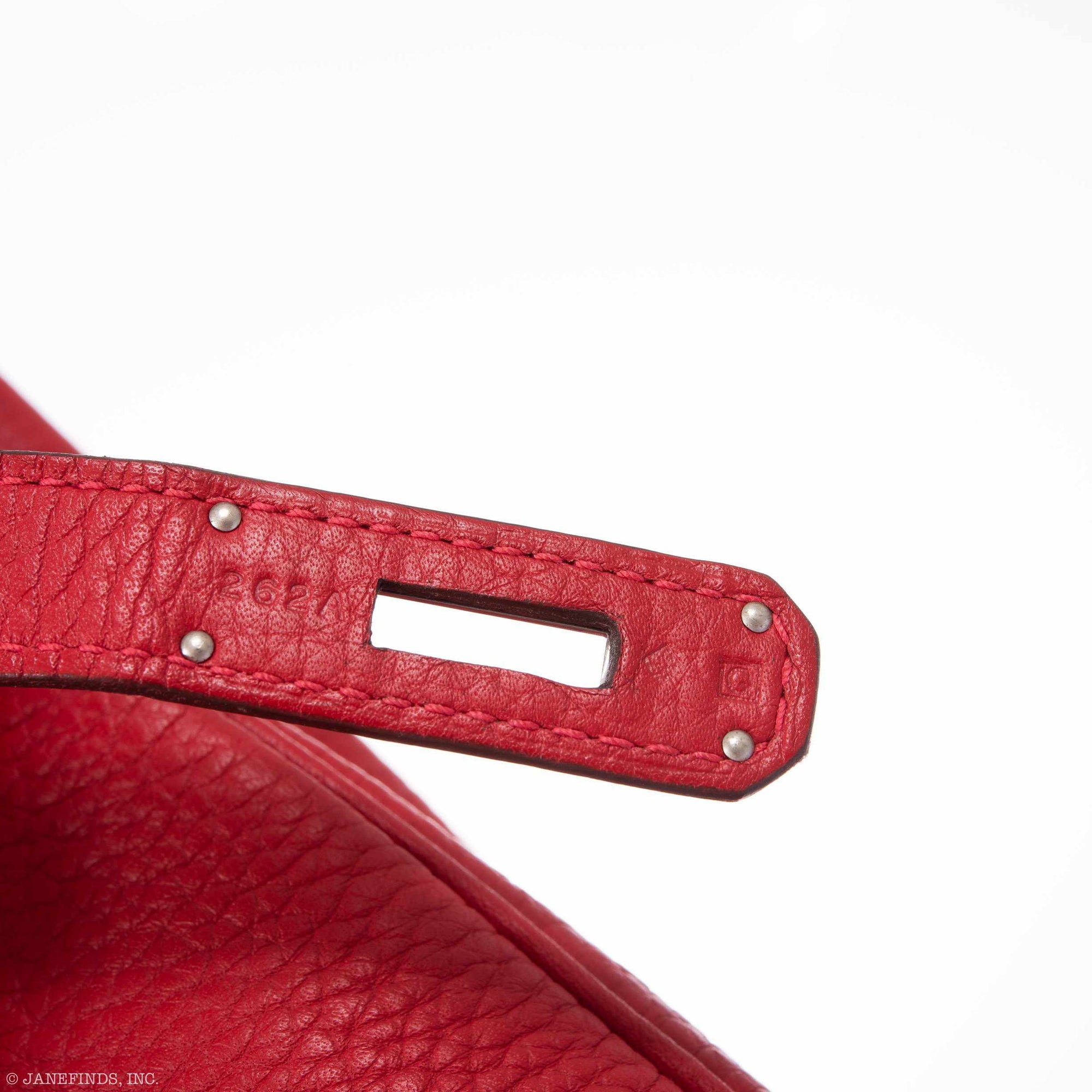 Hermès Birkin 40 Rouge Vif Togo Palladium Hardware