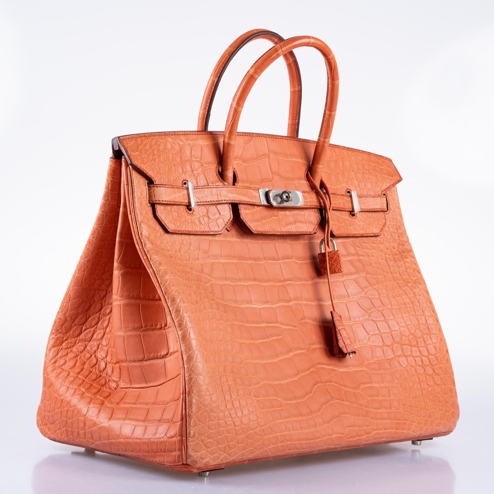 Hermès Birkin 40 Sanguine Matte Alligator Palladium Hardware