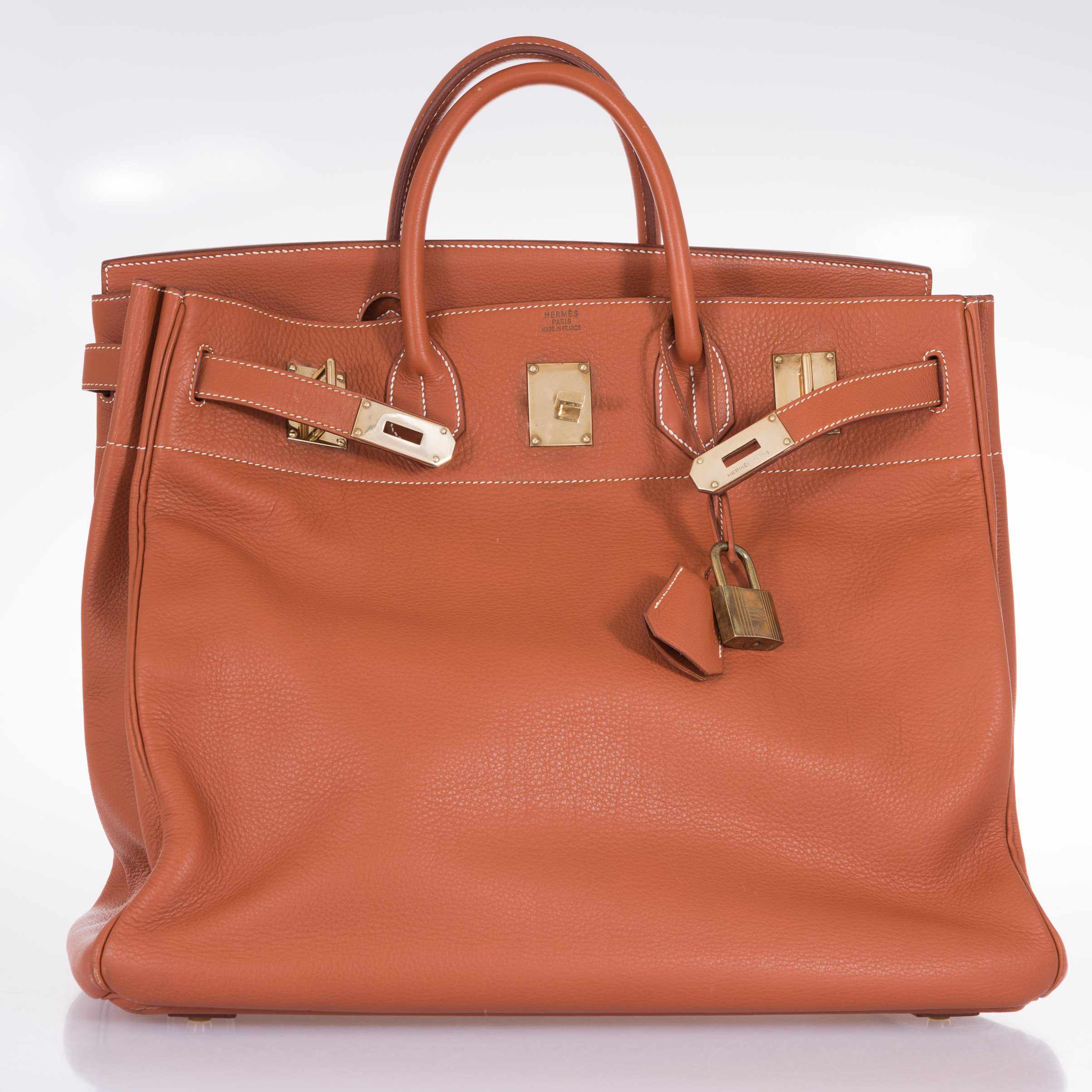 Hermès Birkin 45 HAC Etrusque Clemence Gold Hardware