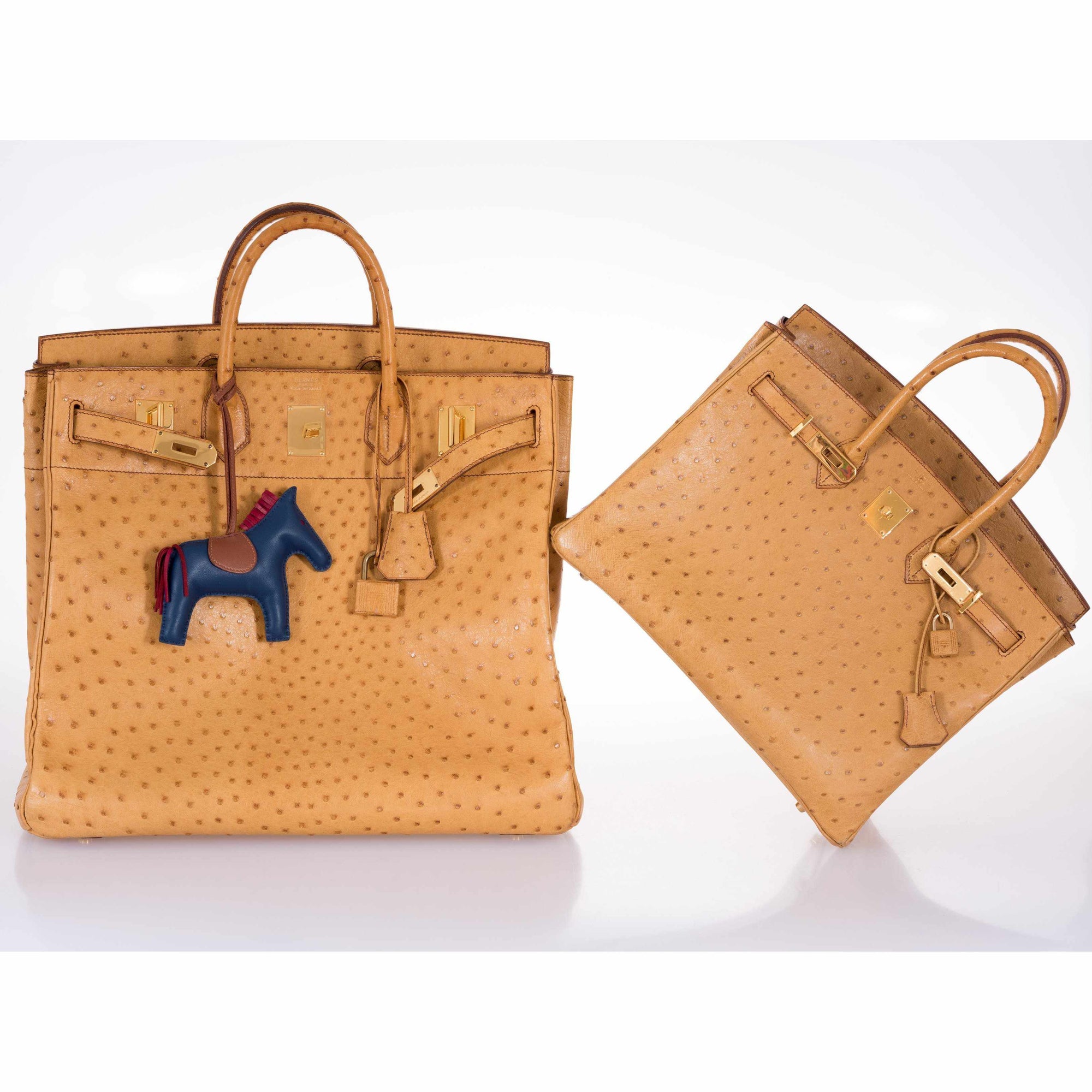 Hermès Birkin 45 HAC Gold Ostrich Gold Hardware