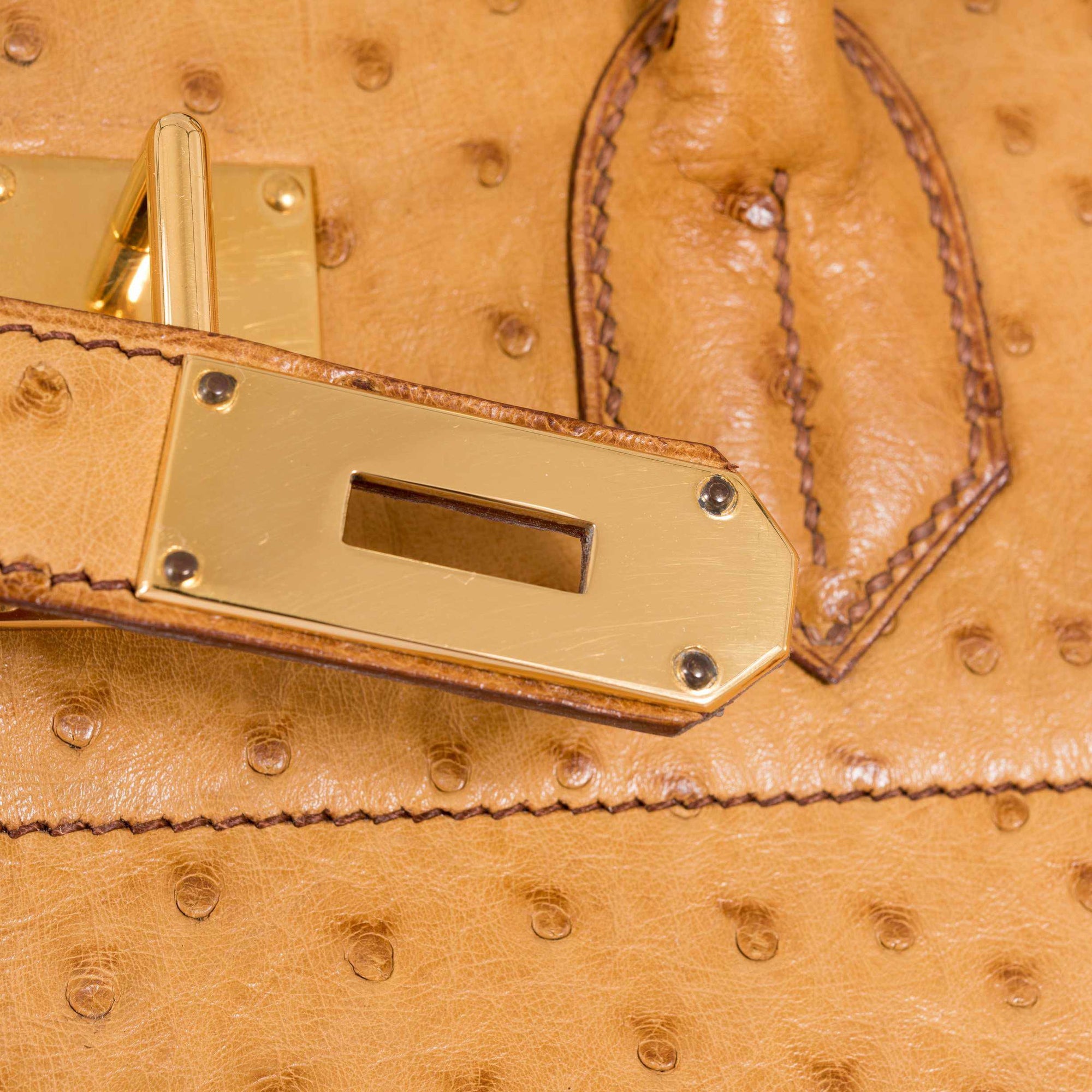 Hermès Birkin 45 HAC Gold Ostrich Gold Hardware