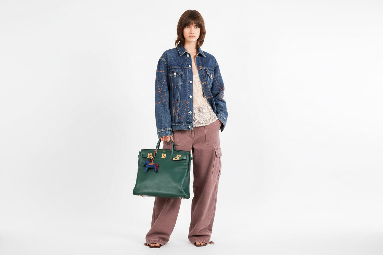 Hermès Birkin 45 HAC Green Ardennes Vert Claire Gold Hardware