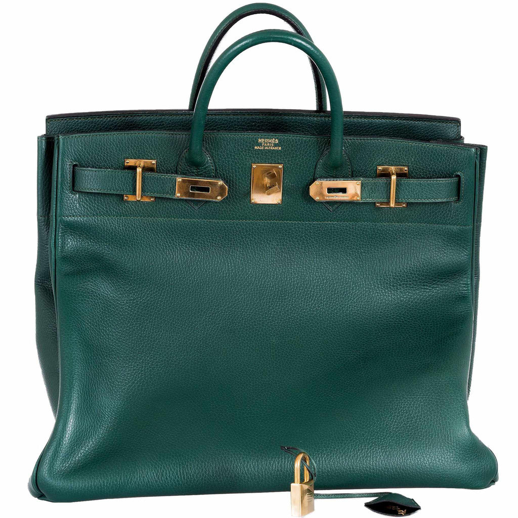 Hermès Birkin 45 HAC Green Ardennes Vert Claire Gold Hardware – JaneFinds