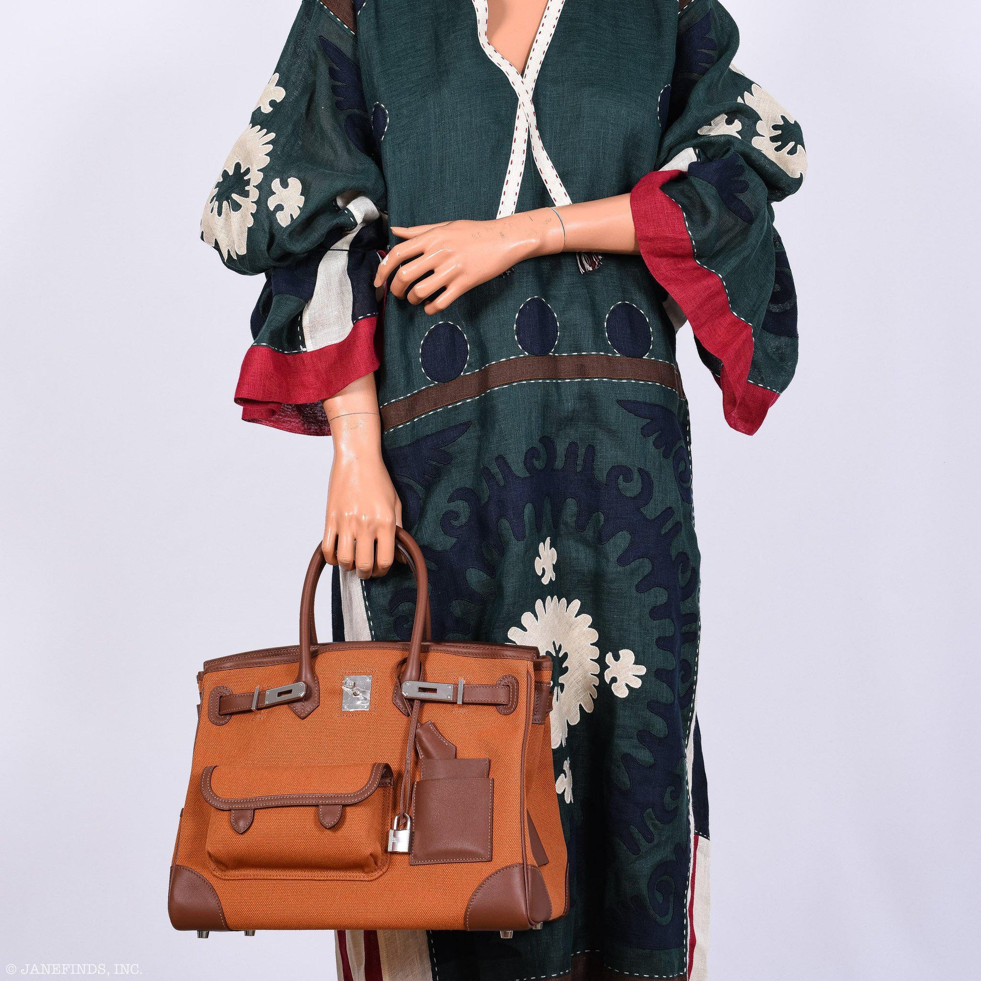 Hermès Birkin Cargo 35 Marron d’Inde Swift & Gold Canvas Palladium Hardware