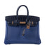 Hermès Birkin Touch 25 Bleu Saphir Togo, Bleu Marine Matte Alligator Rose Gold Hardware