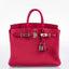 Hermès Birkin Touch 25 Framboise Togo & Matte Alligator Palladium Hardware - 2021, Z