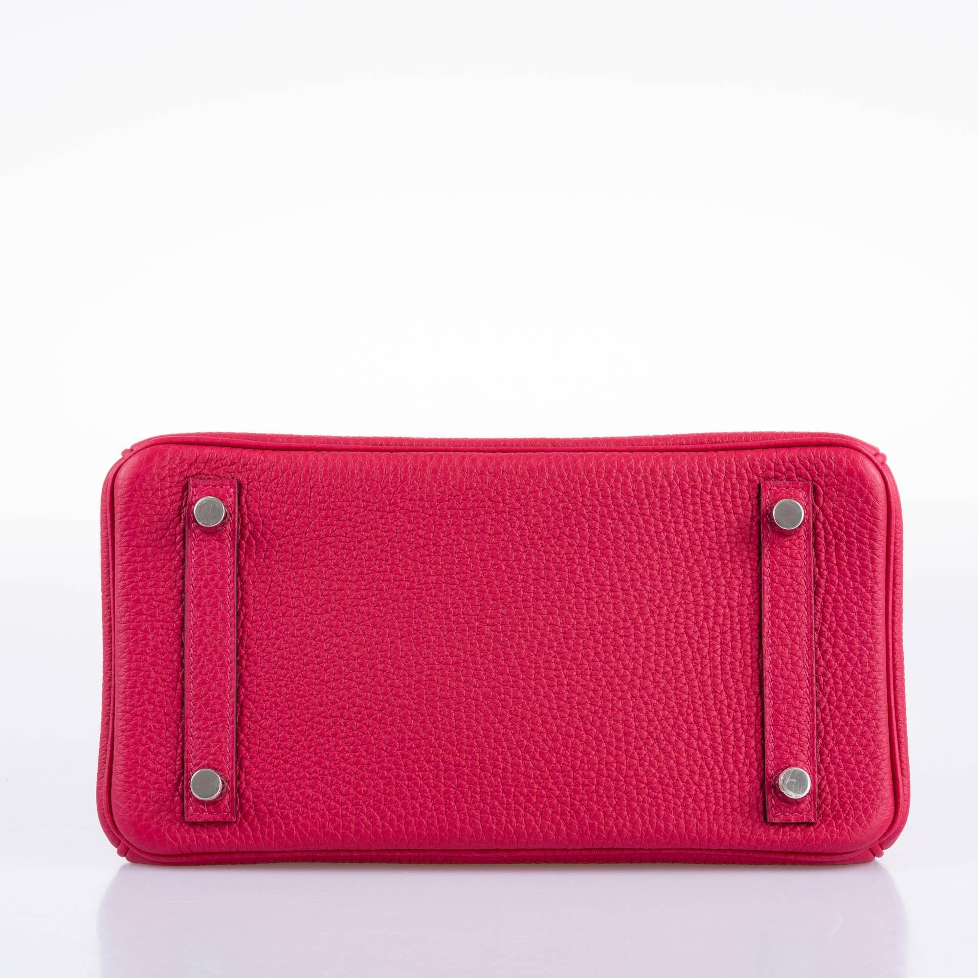 Hermès Birkin Touch 25 Framboise Togo & Matte Alligator Palladium Hardware