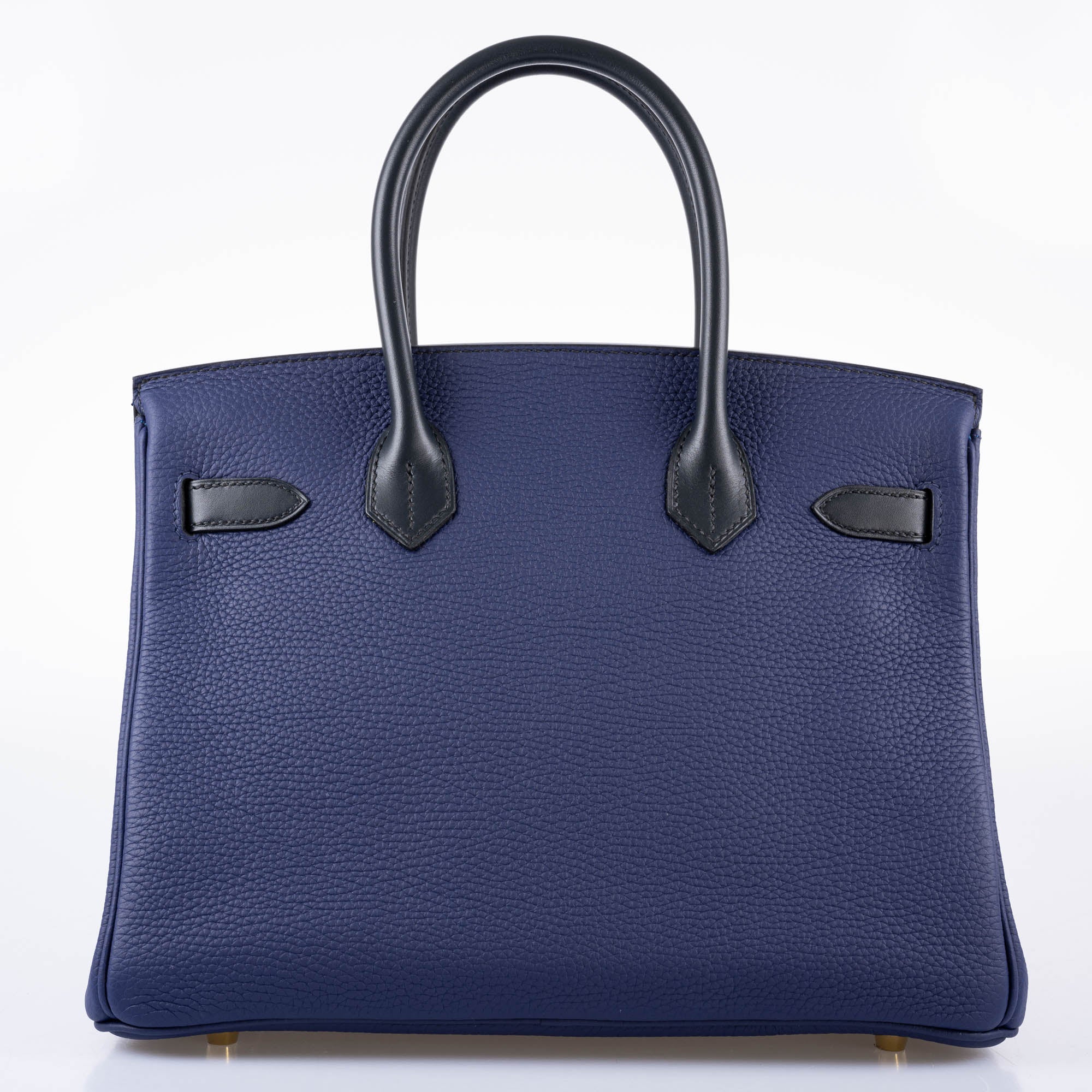 Hermès Birkin Touch 30 Bleu (Blue) Encre Sombrero & Bleu Obscur Taurillon Clemence Gold Hardware