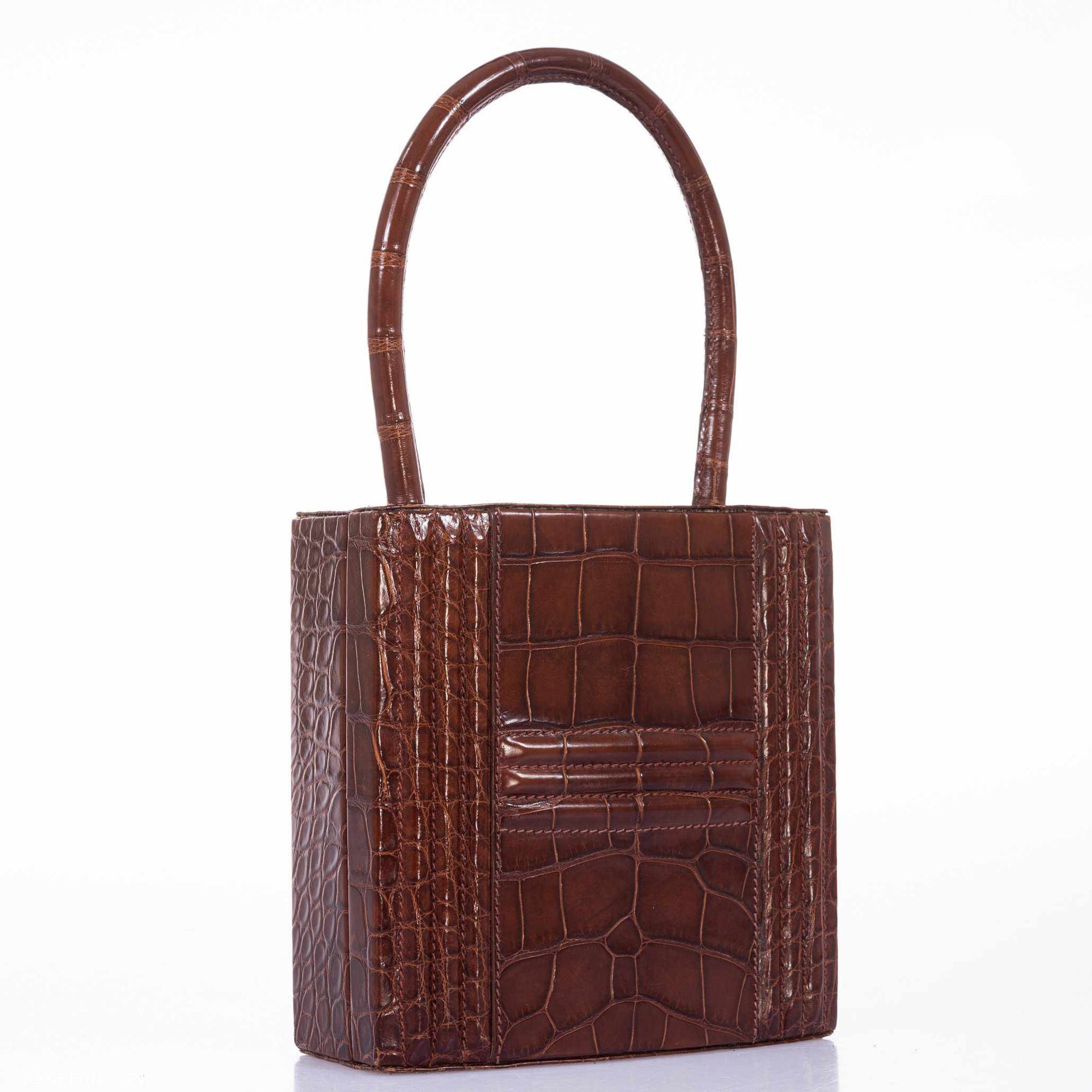 Hermès Cadena Bag Shiny Ebene Alligator