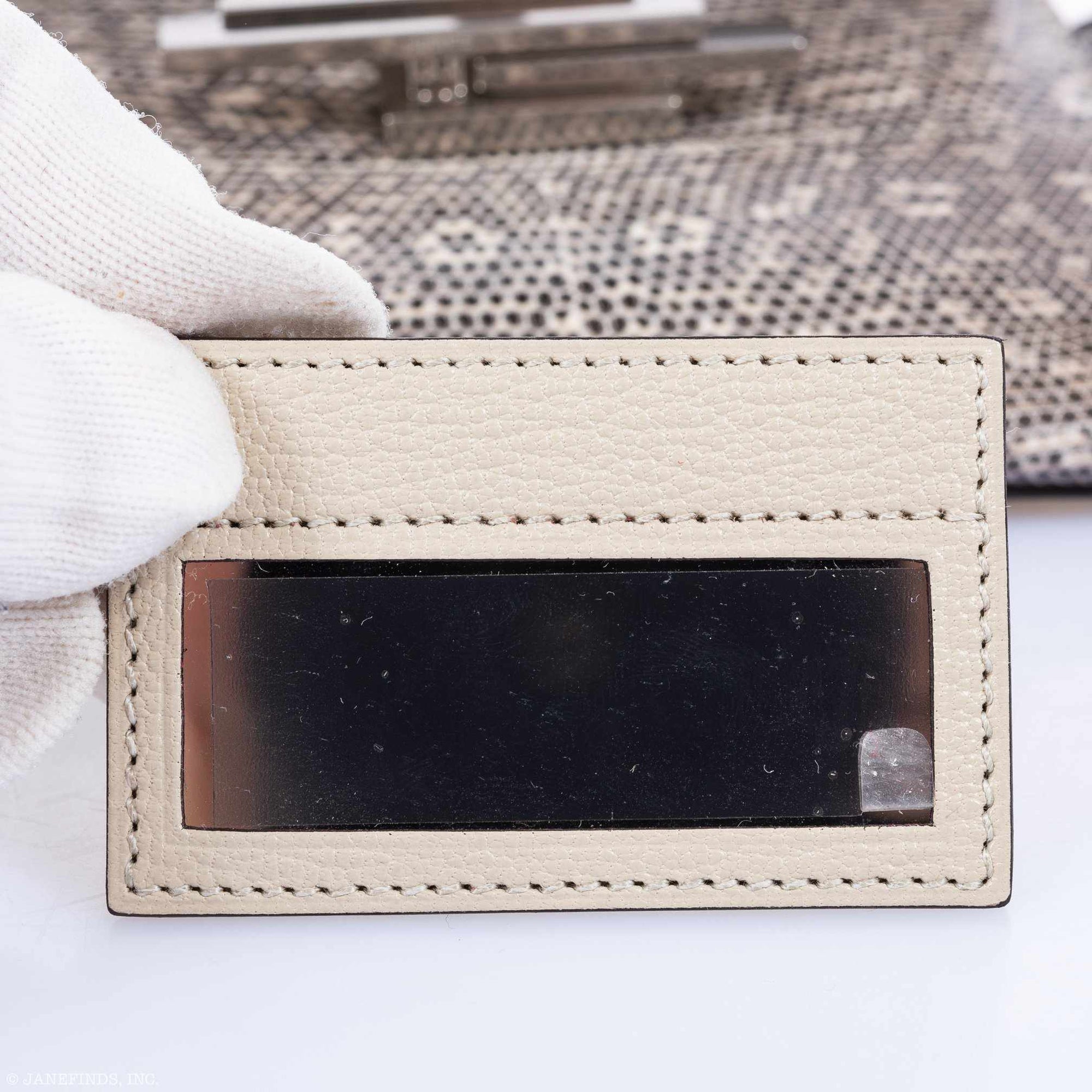 Hermès Cinhetic Mini Clutch On Strap Ombre Lizard Palladium Hardware