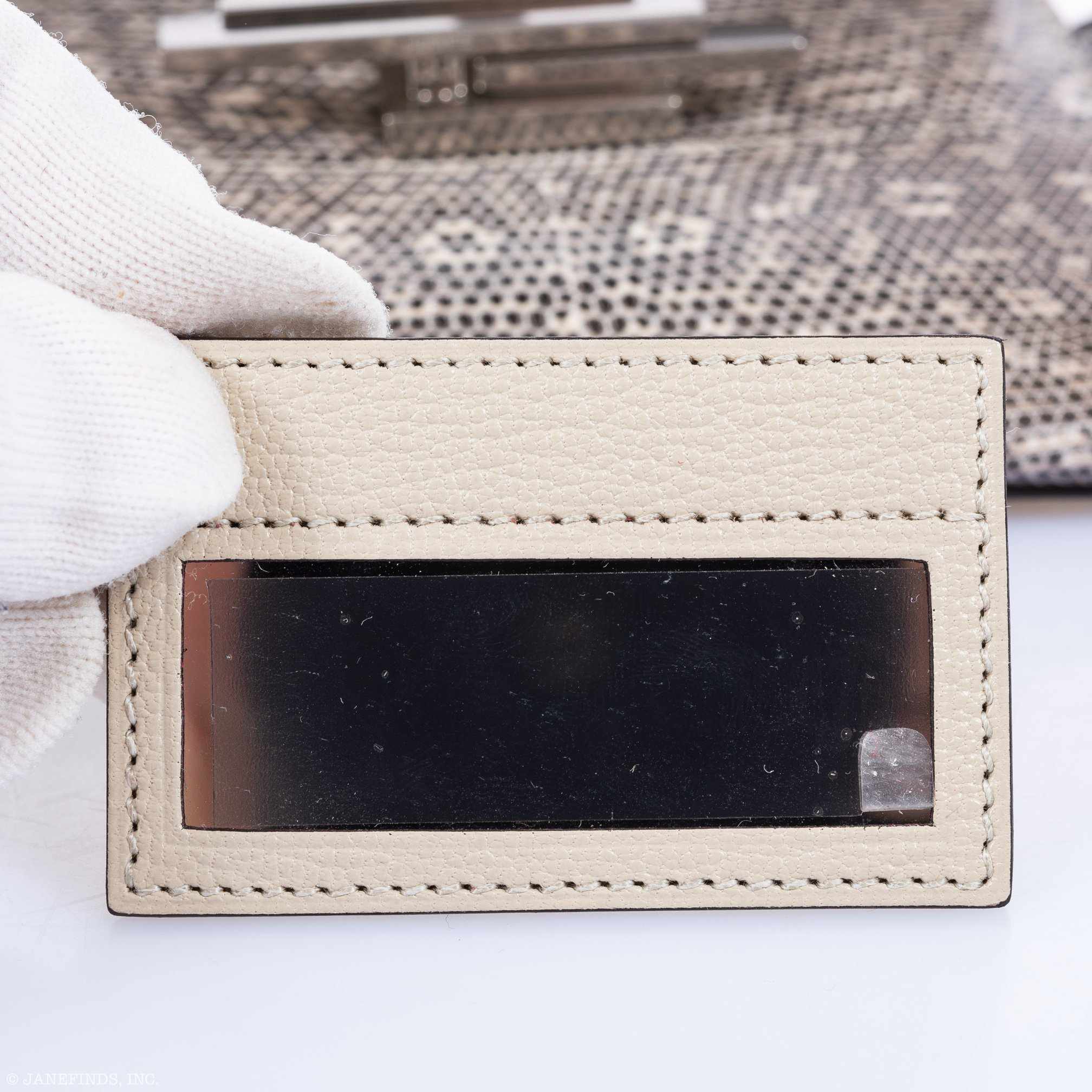 Hermès Cinhetic Mini Clutch On Strap Ombre Lizard Palladium Hardware