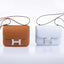 Hermès Constance 18 Blue Brume Epsom Palladium Hardware