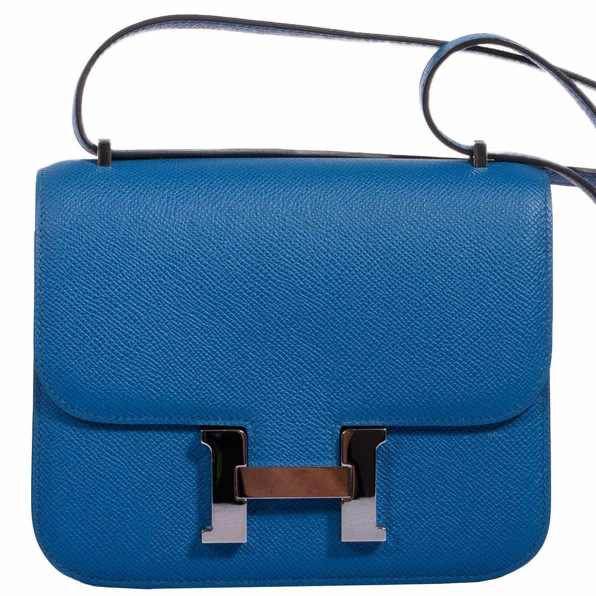Hermès Constance 18 Blue Izmir - Epsom Leather PHW