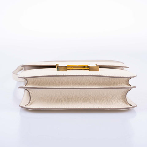 Hermès Constance 18 Craie Epsom Gold Hardware
