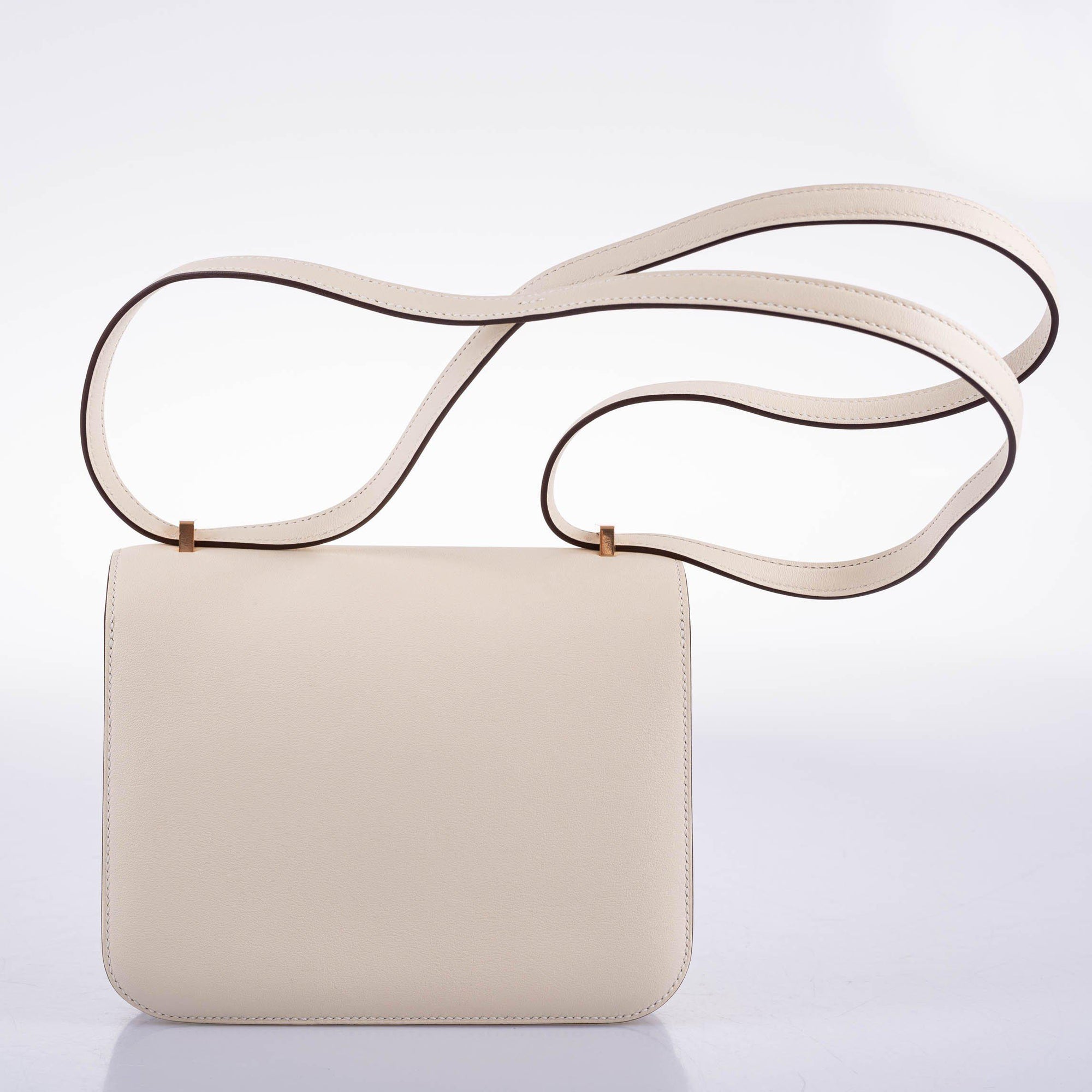 Hermès Constance 18 Nata Swift leather with Rose Gold Hardware