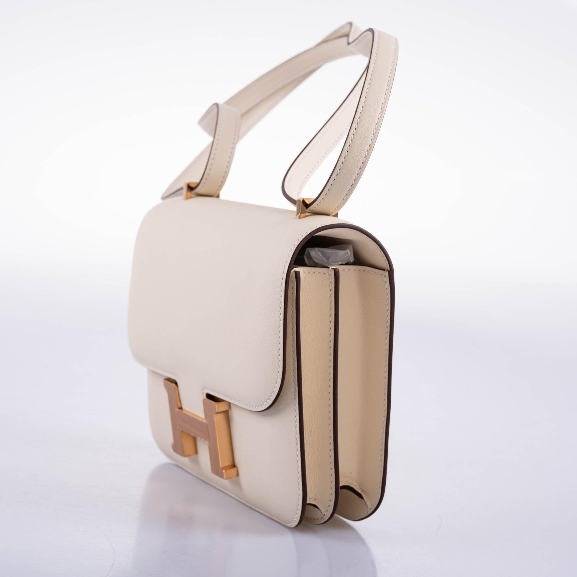 Hermès Constance 18 Nata Swift leather with Rose Gold Hardware
